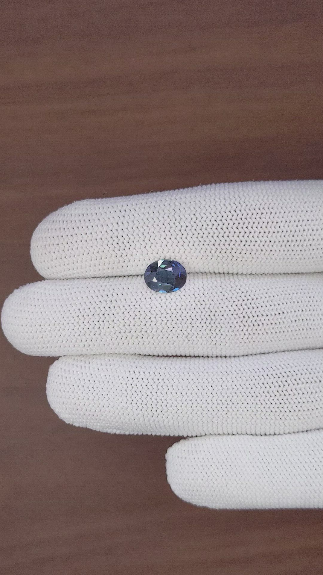 2.12 Ct. Greenish Blue Sapphire from Nigeria Size Video