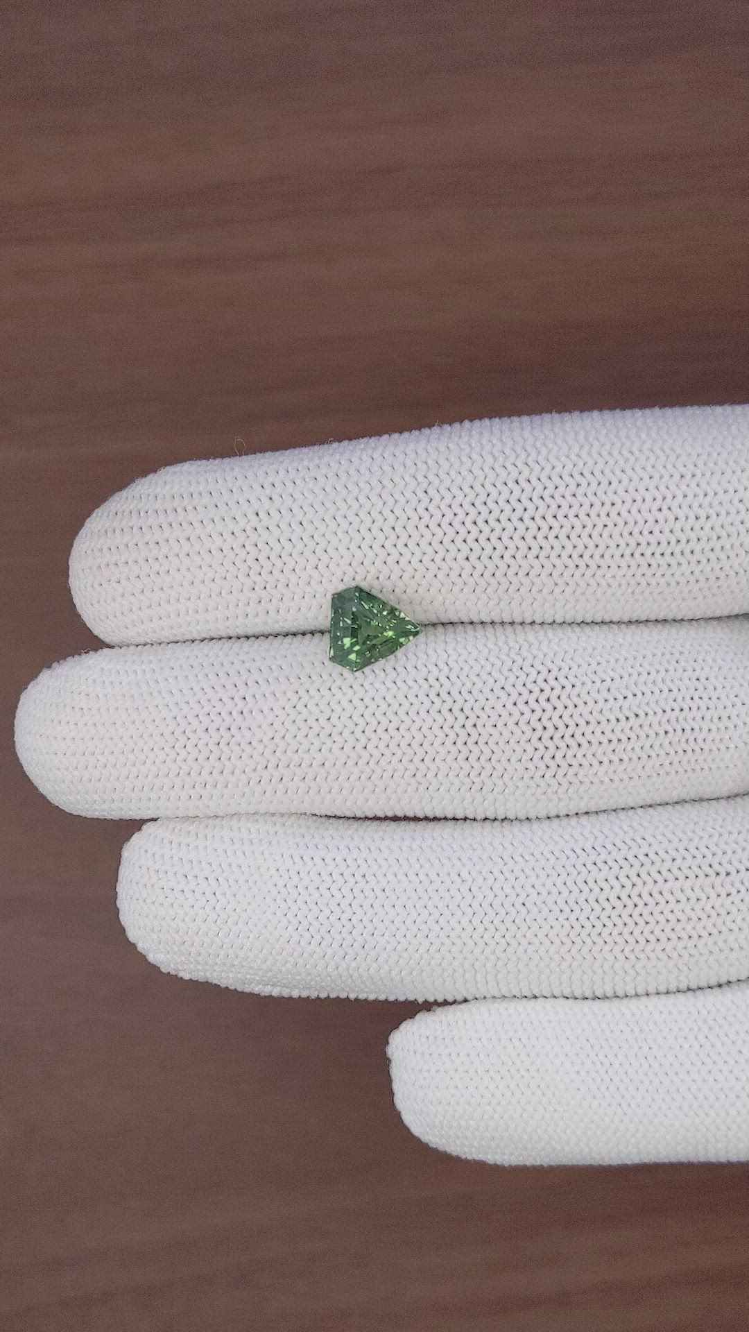2.50 Ct. Green Sapphire from Nigeria Size Video
