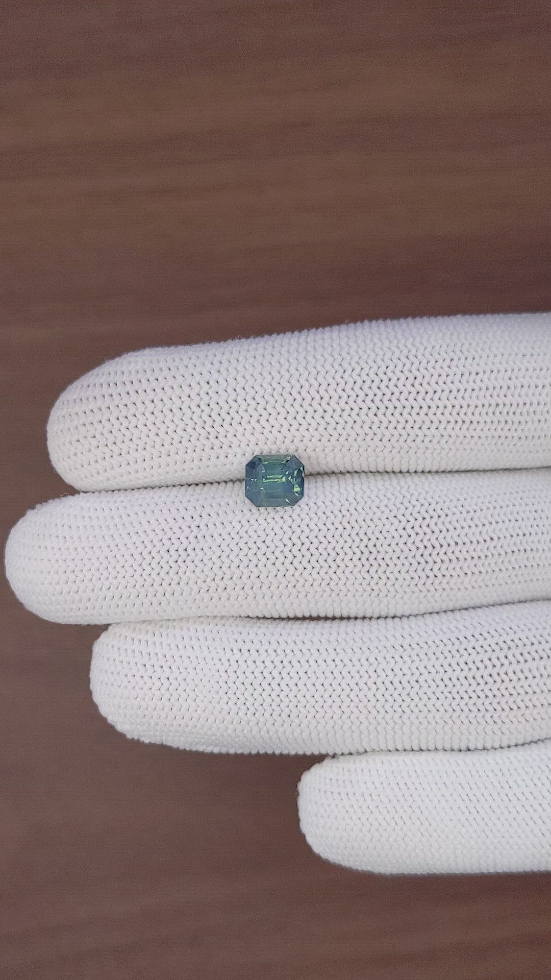2.51 Ct. Bluish Green Sapphire from Nigeria Size Video