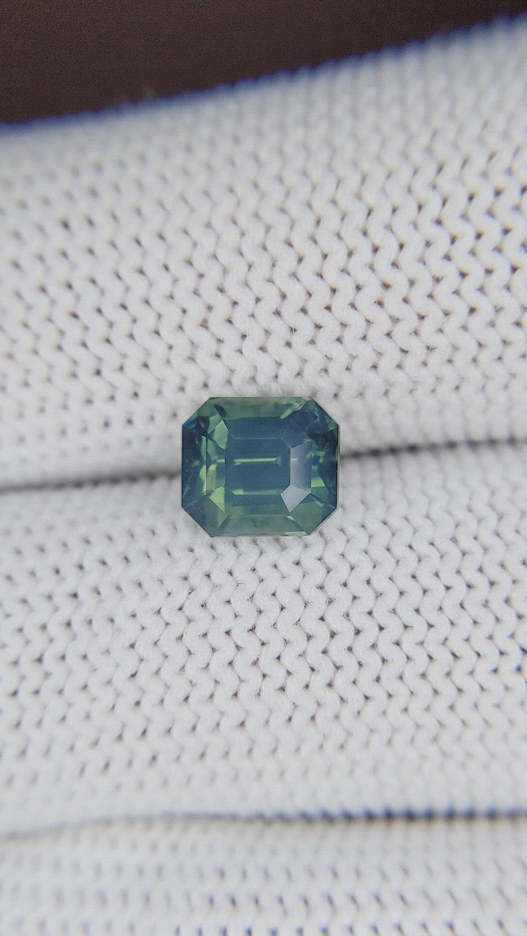 2.51 Ct. Bluish Green Sapphire from Nigeria Size Video