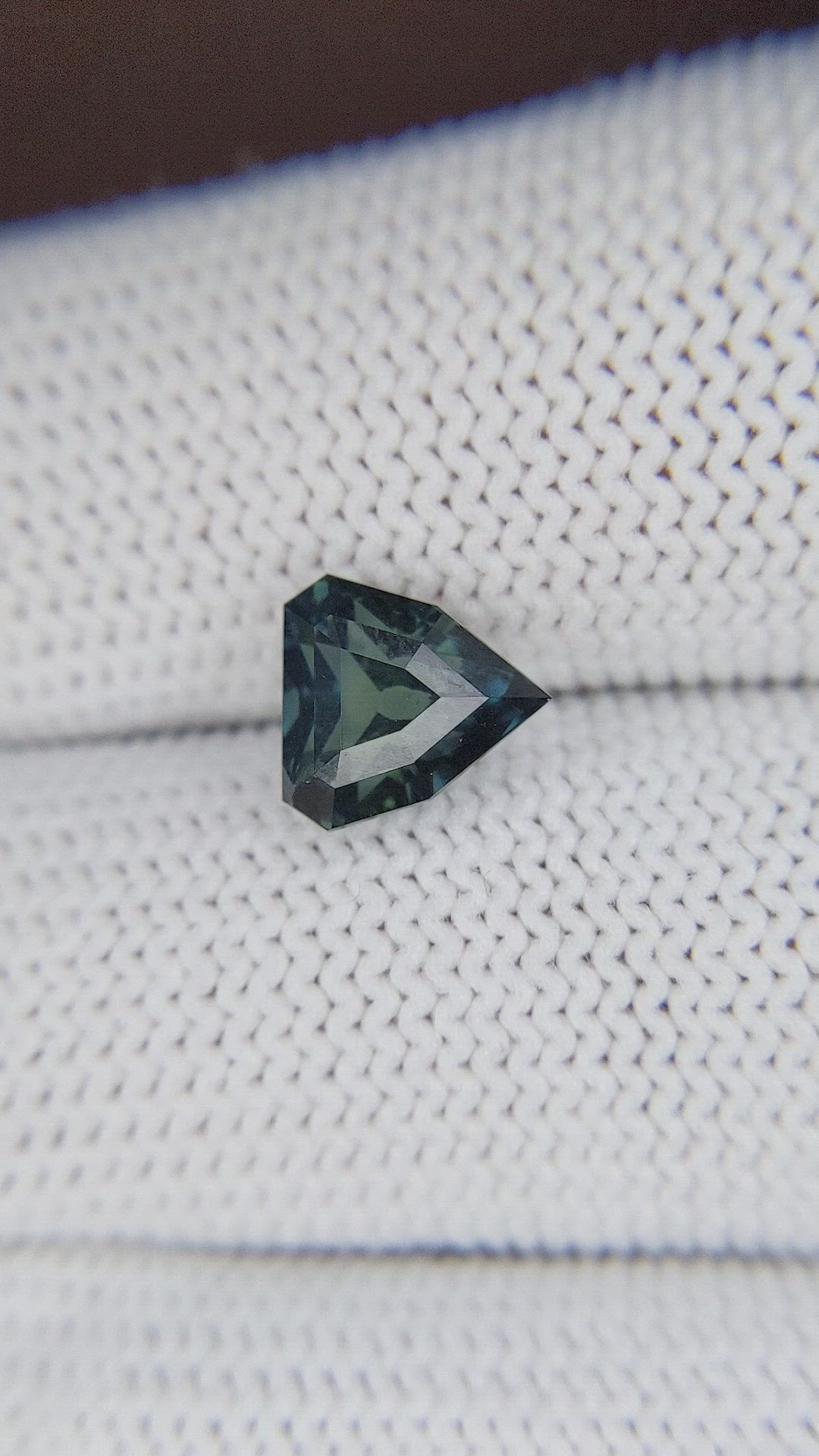 2.56 Ct. Greenish Blue Sapphire from Nigeria Size Video