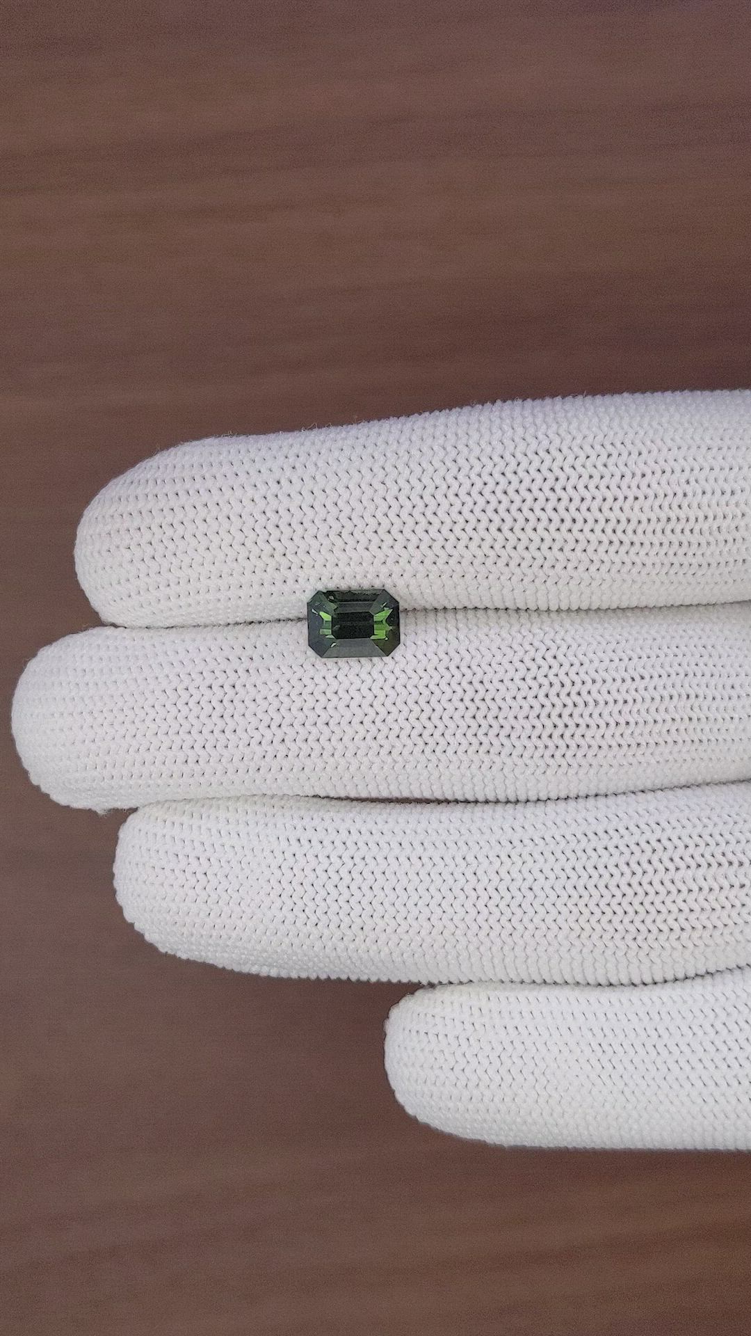 3.01 Ct. Green Sapphire from Nigeria Size Video