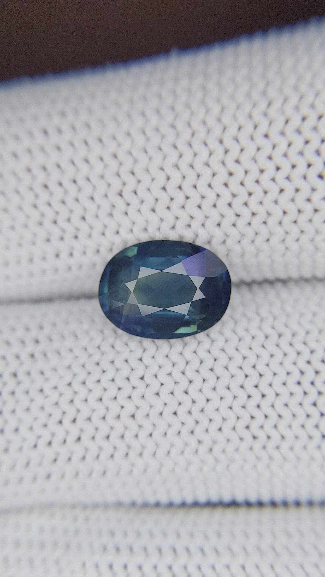 3.03 Ct. Greenish Blue Sapphire from Nigeria Size Video