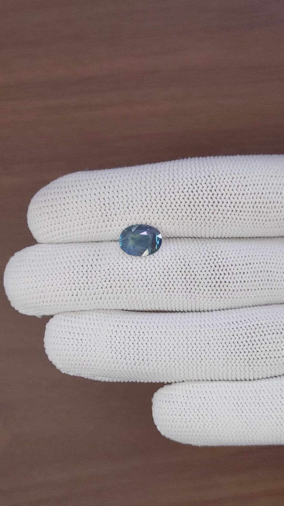 3.03 Ct. Greenish Blue Sapphire from Nigeria Size Video