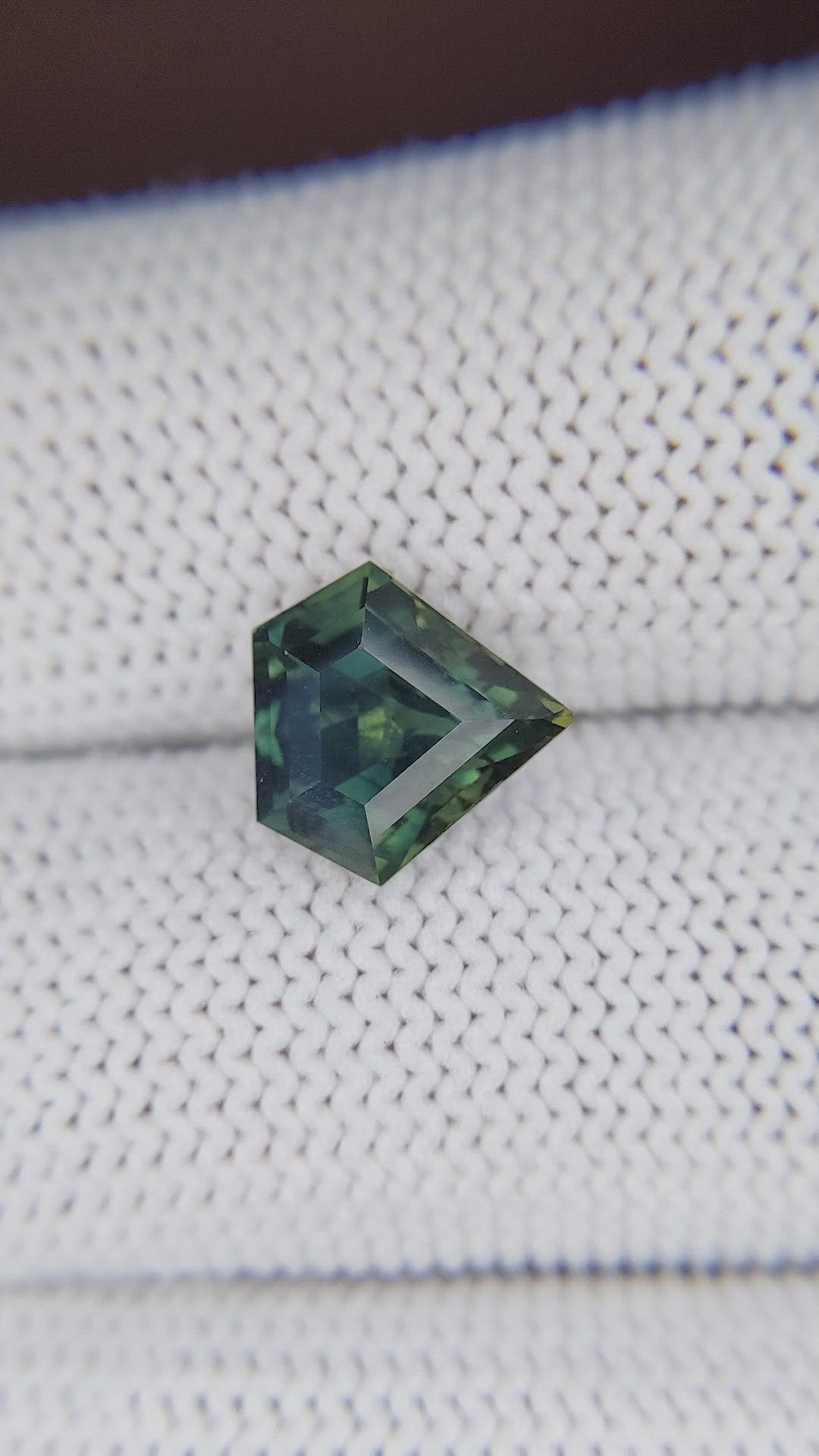 3.55 Ct. Bluish Green Sapphire from Nigeria Size Video