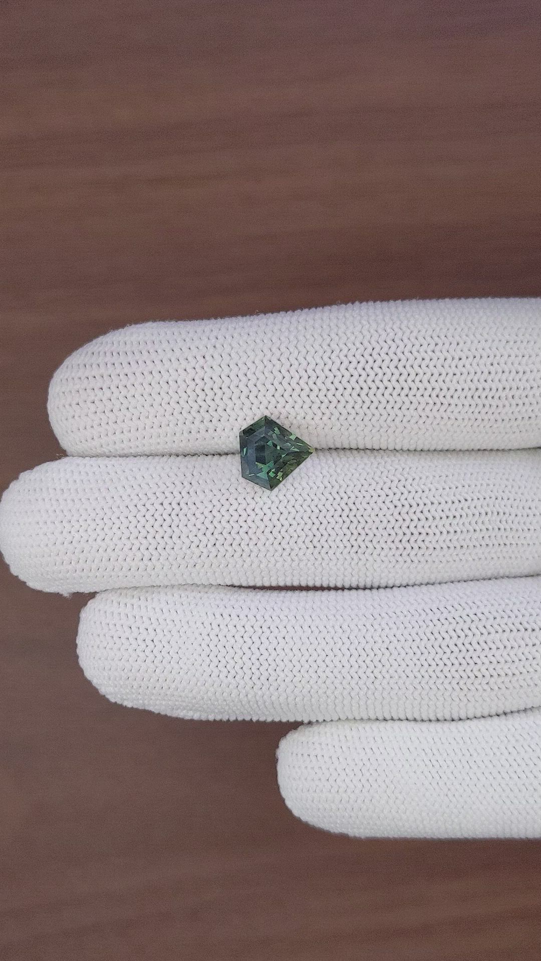 3.55 Ct. Bluish Green Sapphire from Nigeria Size Video