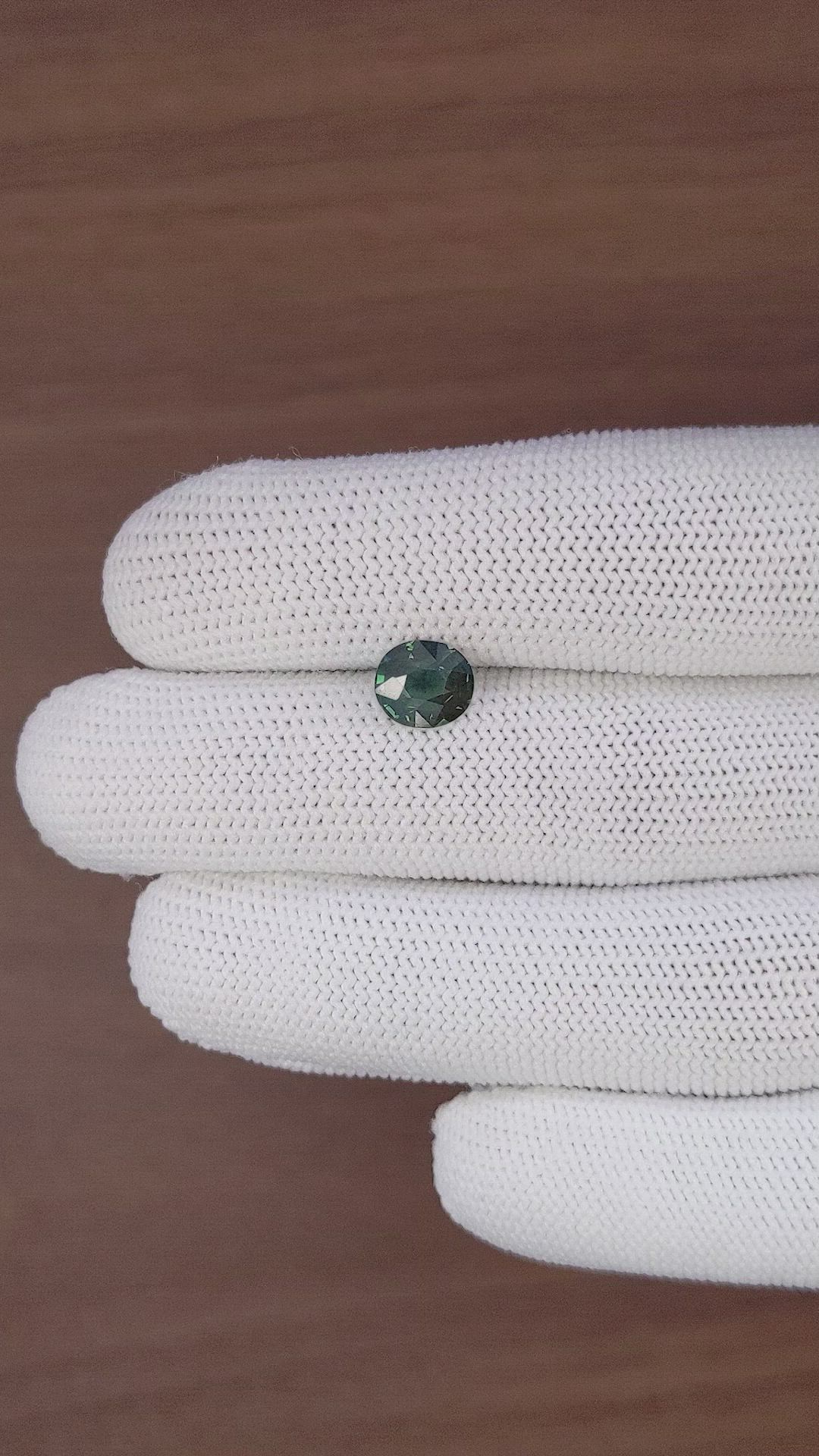 1.63 Ct. Bluish Green Sapphire from Nigeria Size Video