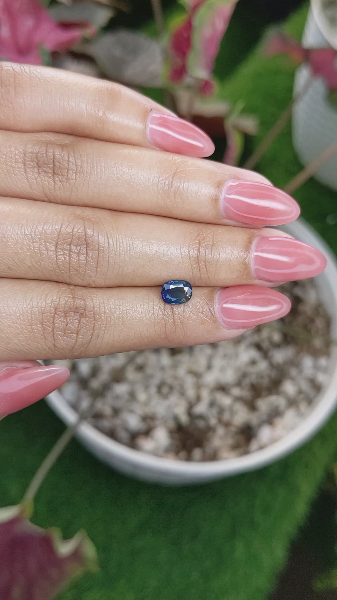 1.01 Ct. Bi Color Sapphire from Madagascar Size Video