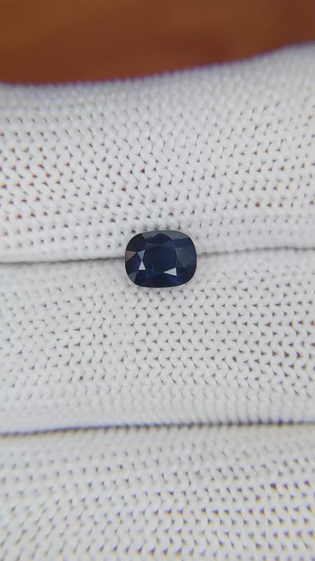 1.09 Ct. Blue Sapphire from Madagascar Size Video