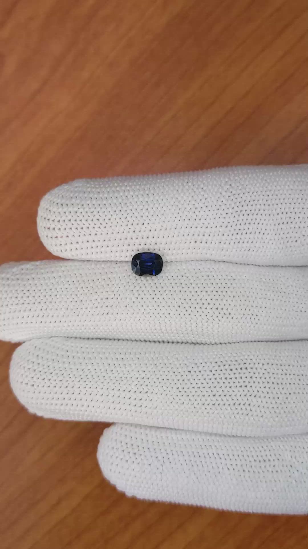 0.84 Ct. Greenish Blue Sapphire from Madagascar Size Video