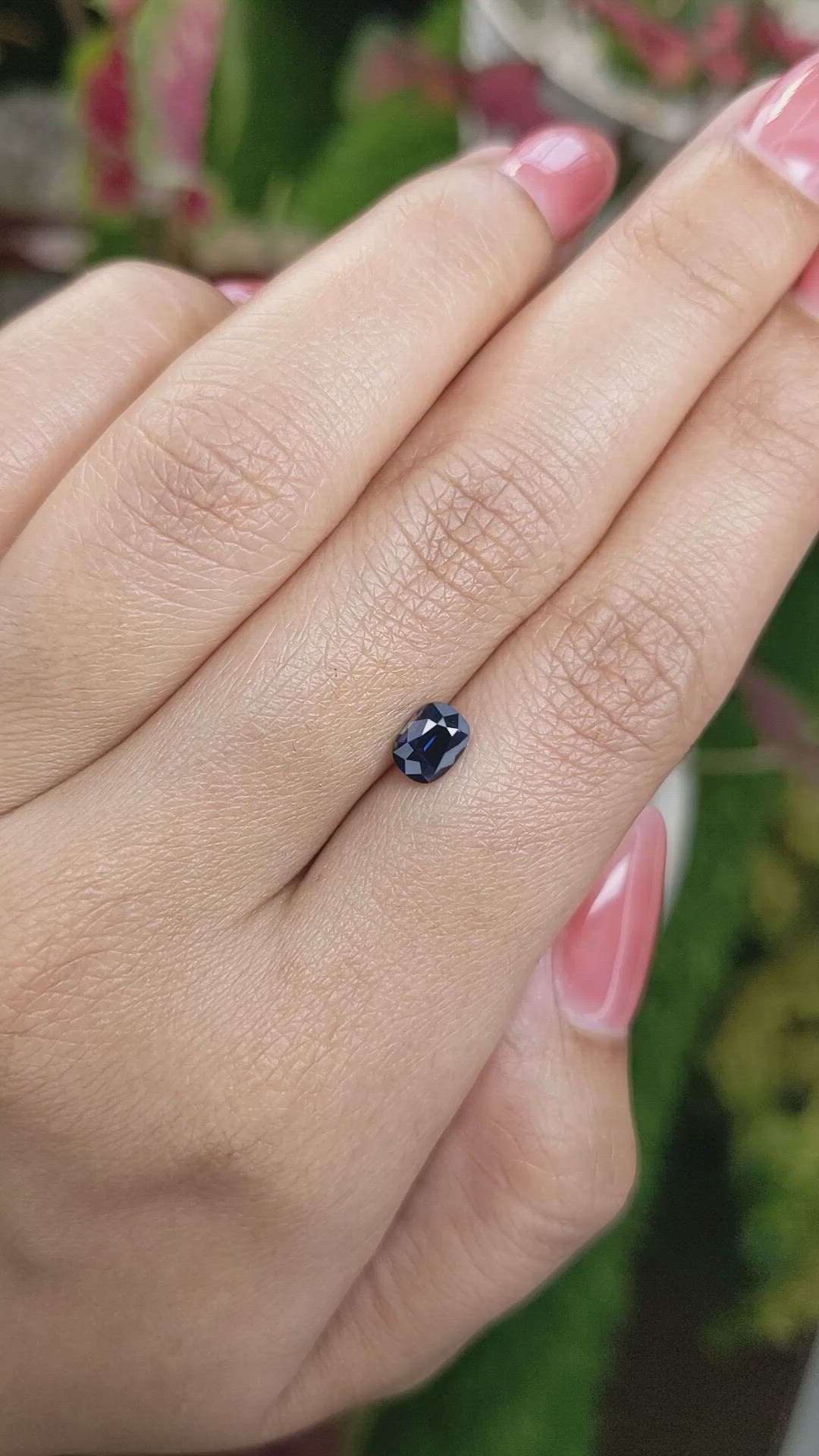 0.84 Ct. Greenish Blue Sapphire from Madagascar Size Video