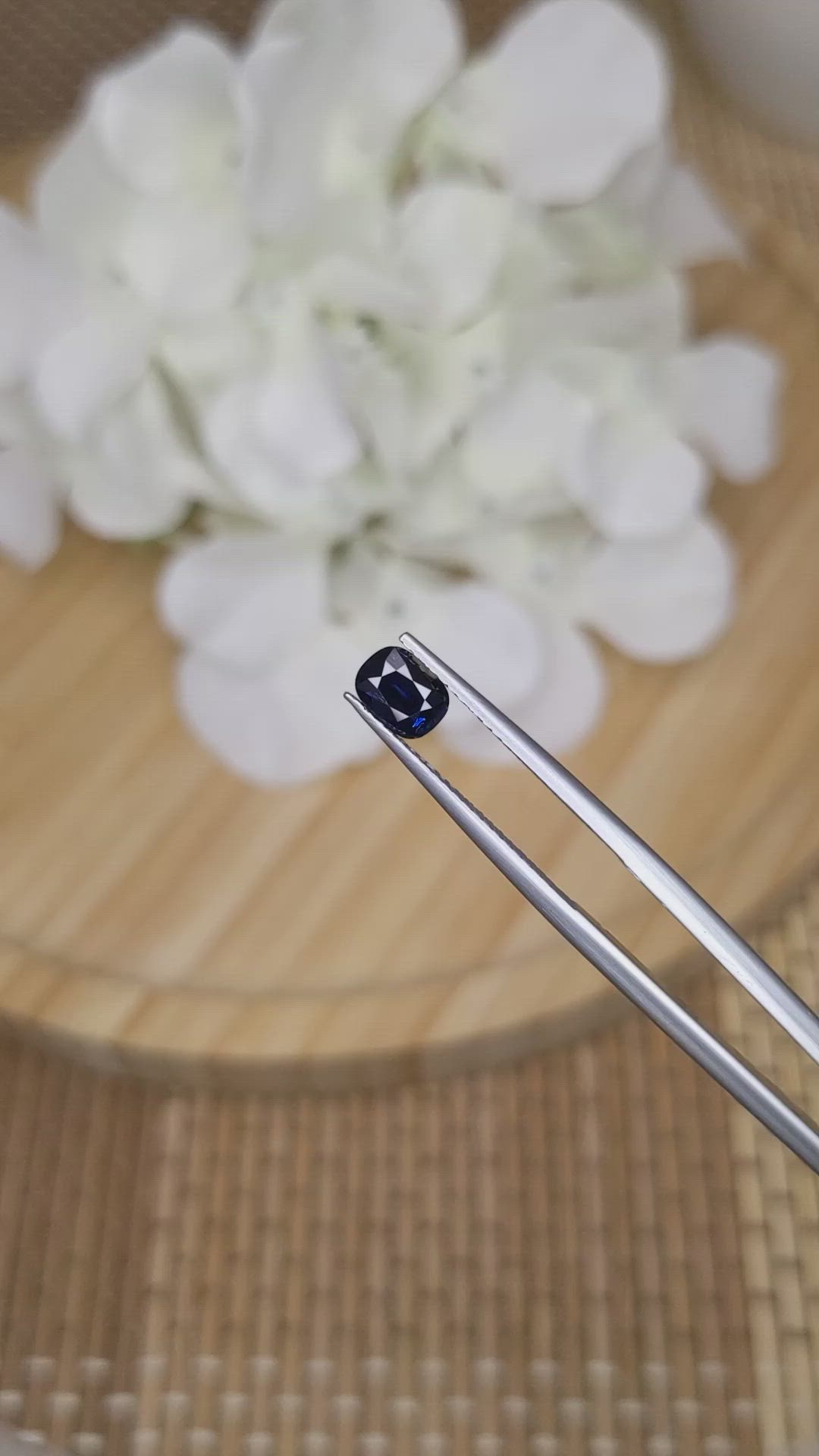 0.84 Ct. Greenish Blue Sapphire from Madagascar Size Video