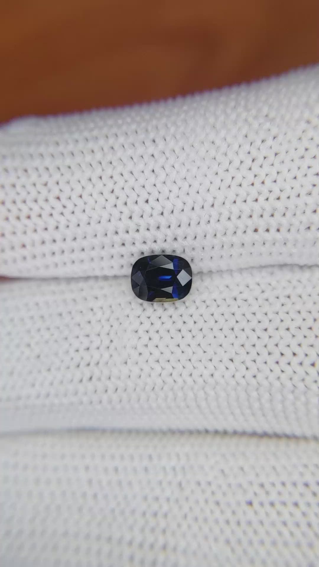 0.84 Ct. Greenish Blue Sapphire from Madagascar Size Video