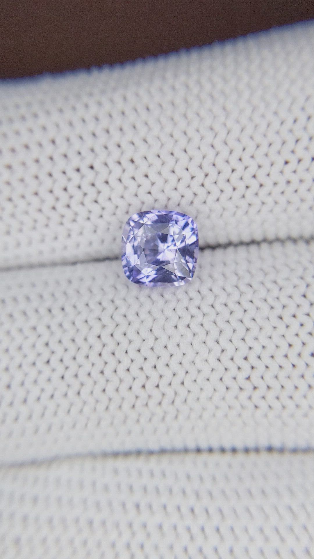 1.64 Ct. Purplish Blue Sapphire from Ceylon (Sri Lanka) Size Video