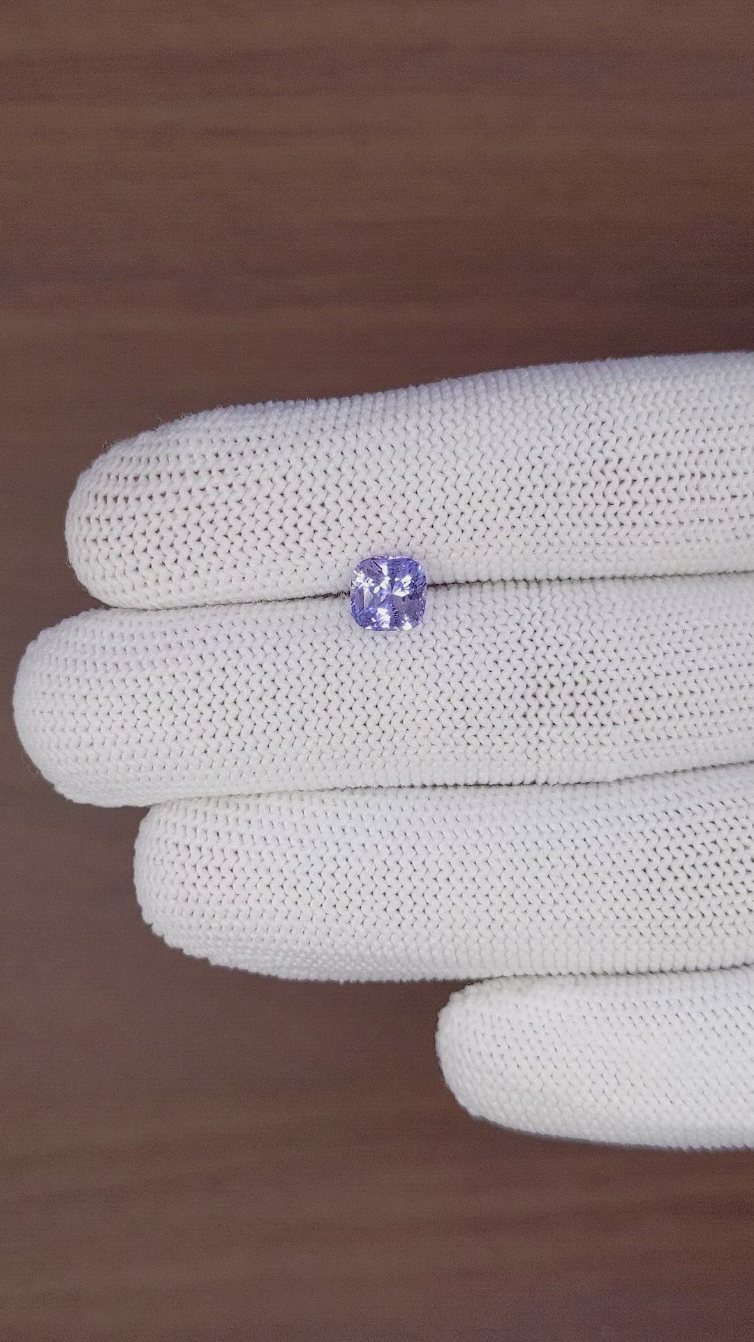 1.64 Ct. Purplish Blue Sapphire from Ceylon (Sri Lanka) Size Video