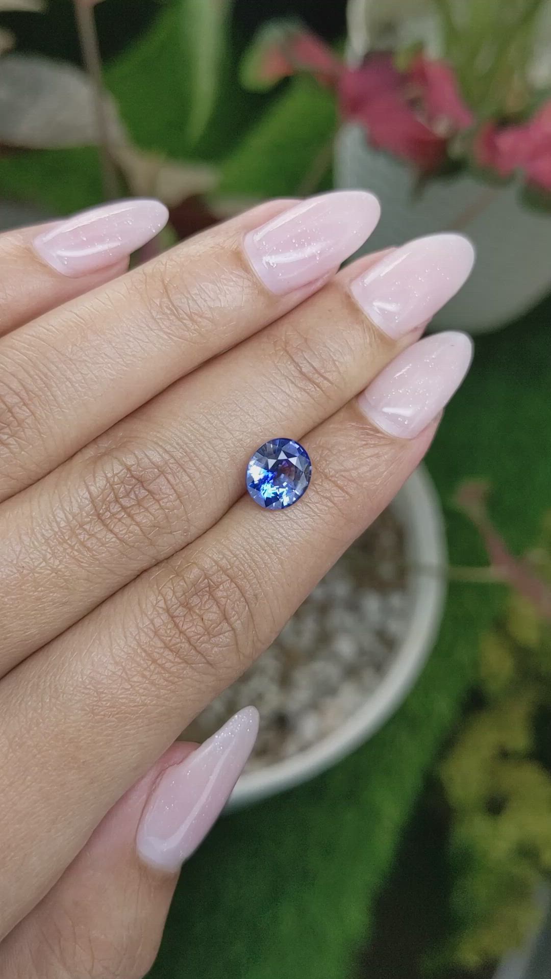 2.50 Ct. Blue Sapphire from Ceylon (Sri Lanka) Size Video