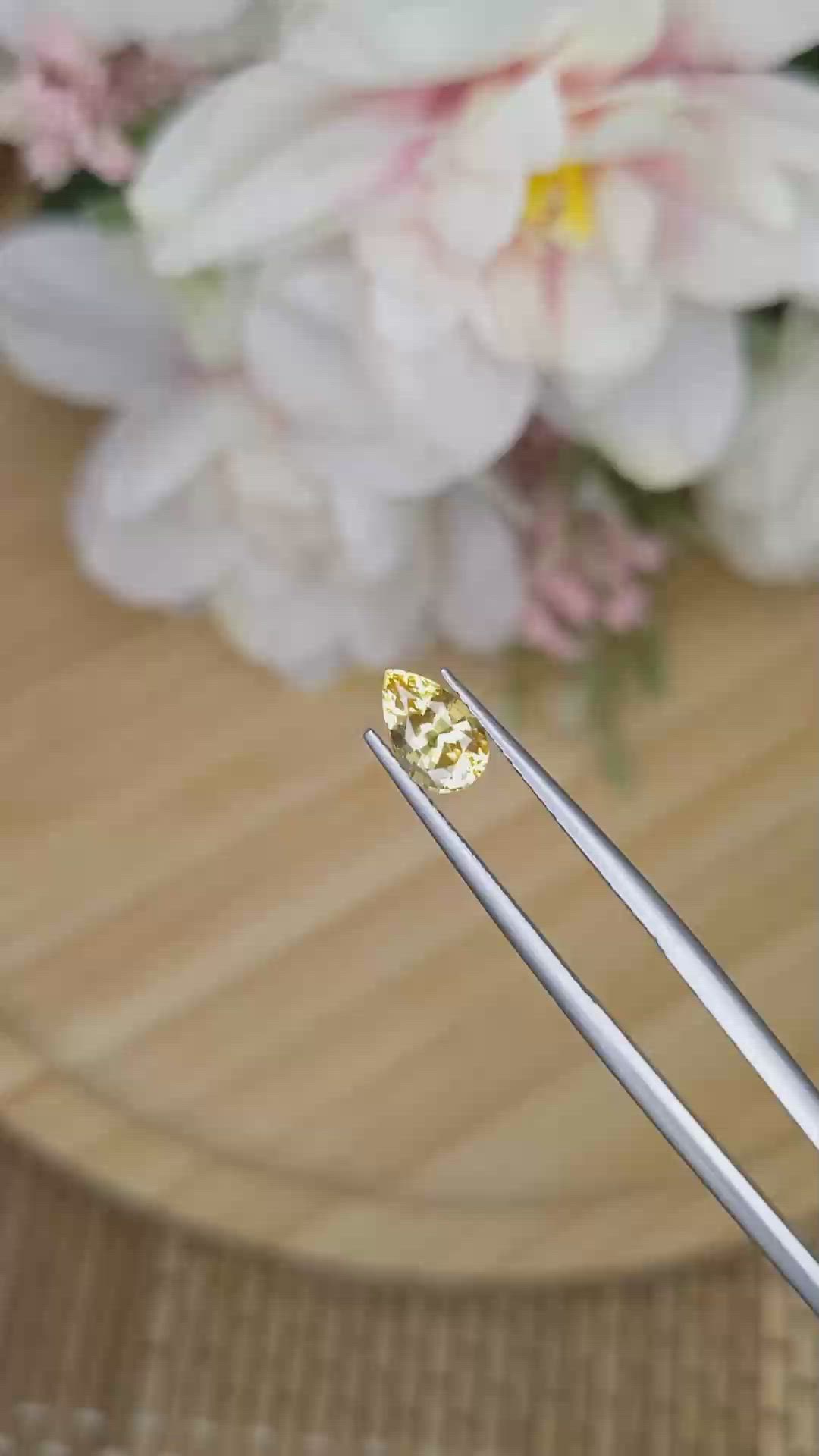 1.18 Ct. Yellow Sapphire from Ceylon (Sri Lanka) Size Video