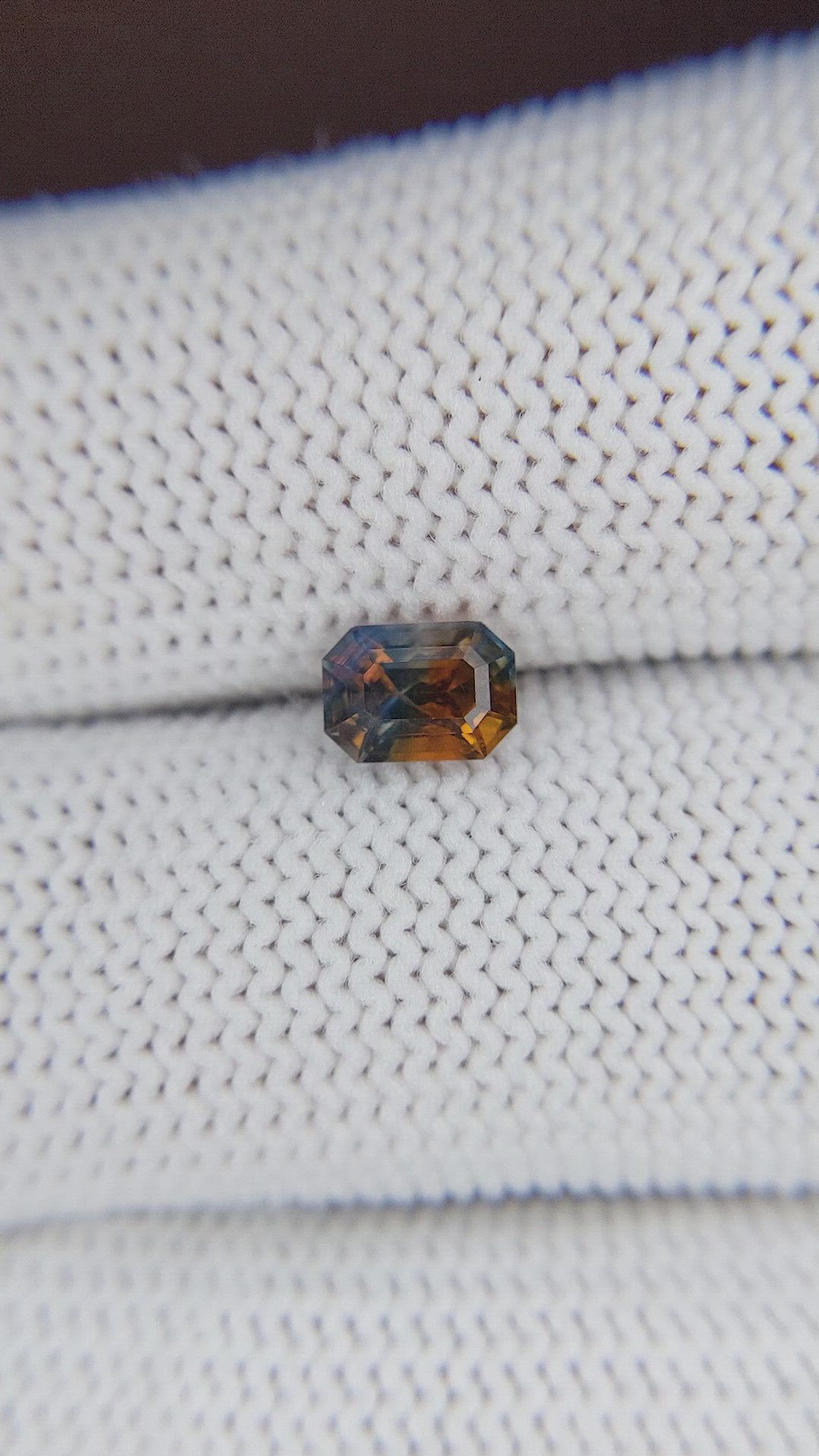 1.12 Ct. Bi Color Sapphire from Madagascar Size Video