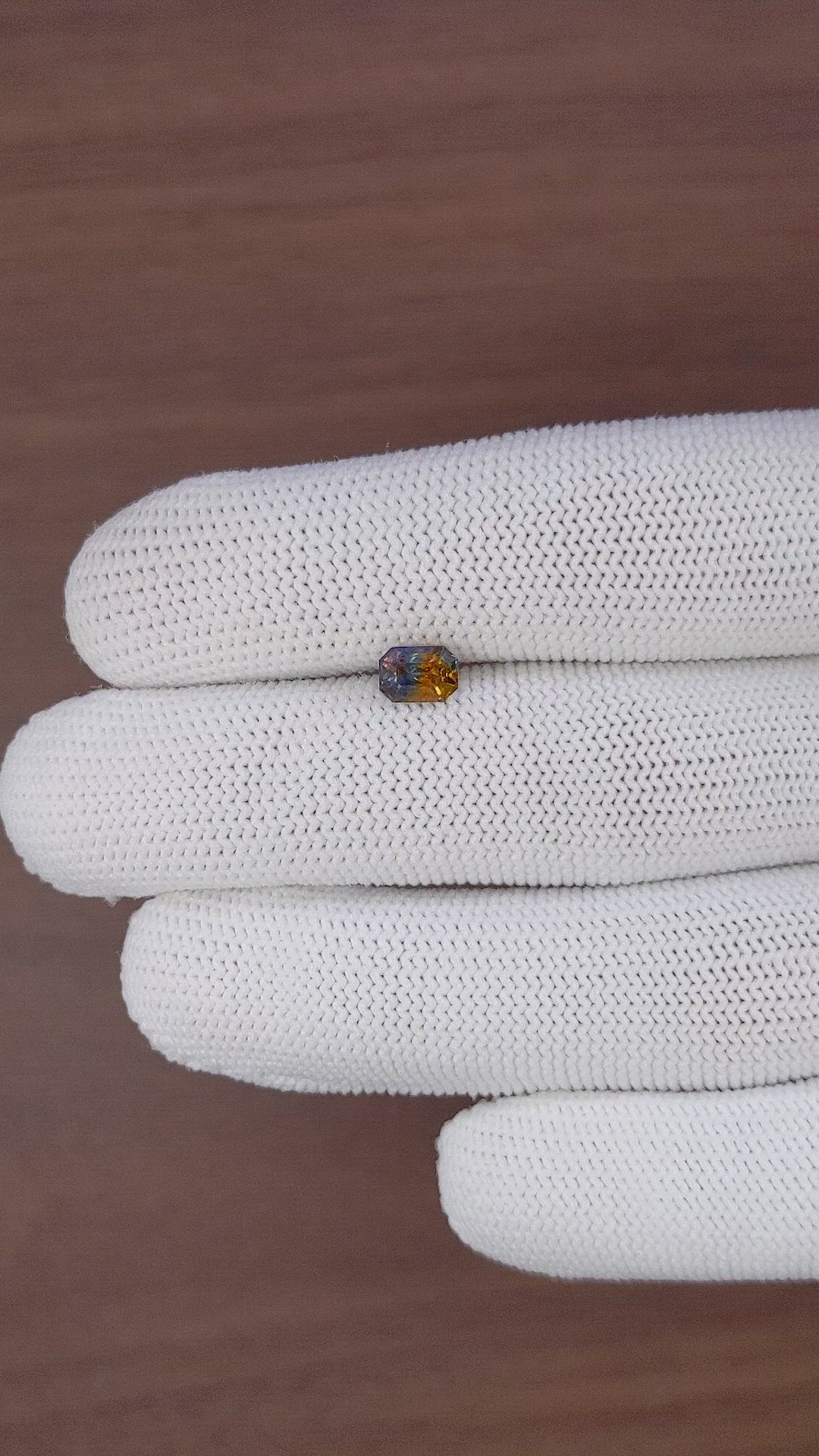 1.12 Ct. Bi Color Sapphire from Madagascar Size Video