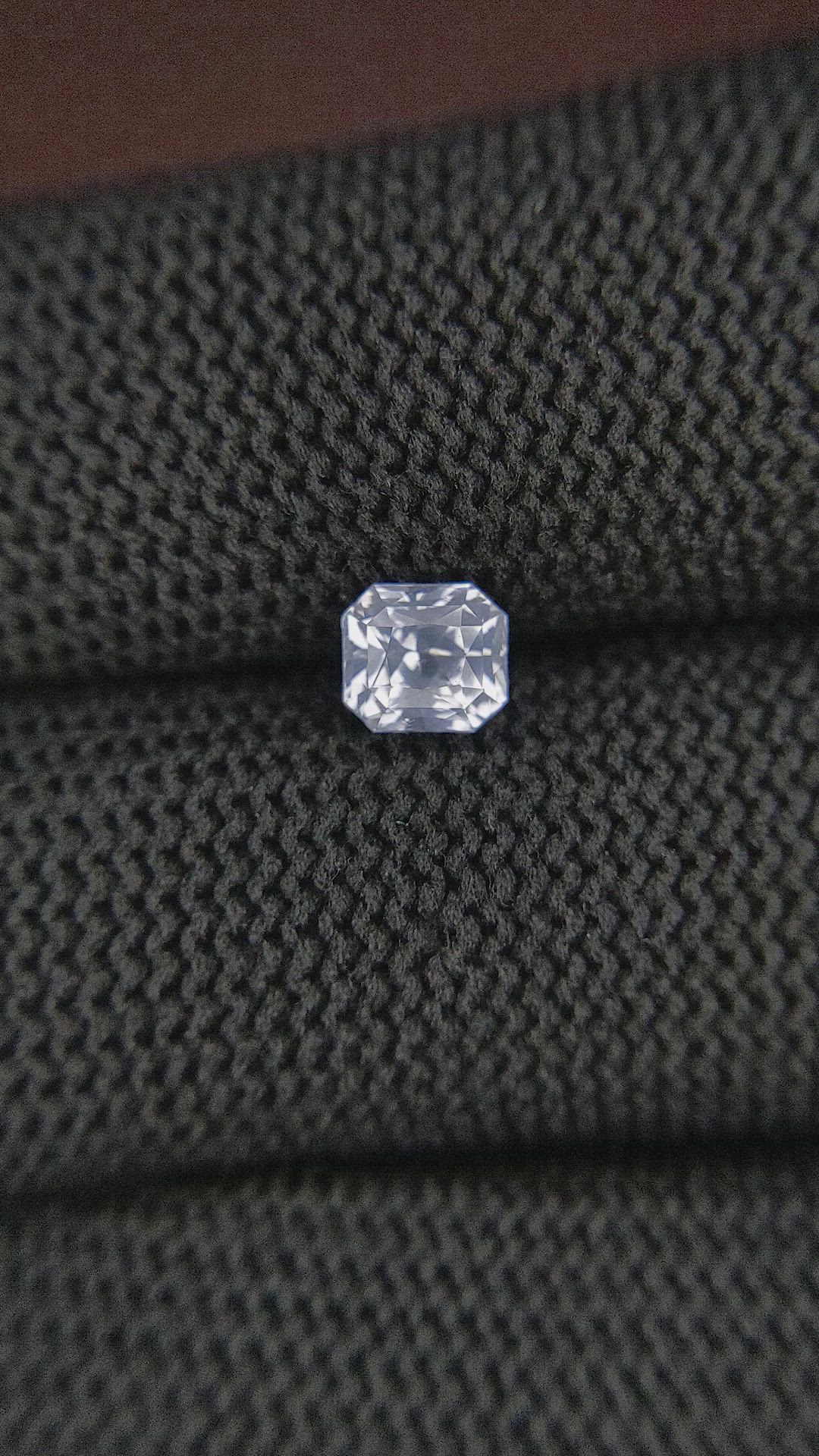 1.09 Ct. White Sapphire from Ceylon (Sri Lanka) Size Video