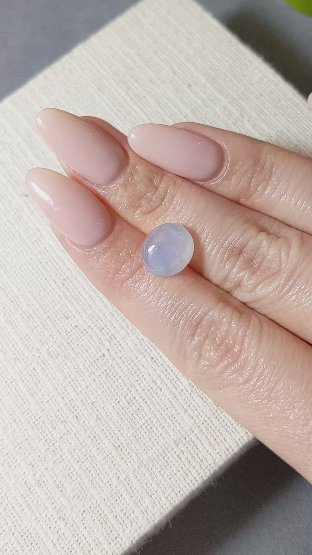 5.97 Ct. Greyish Blue Star Sapphire from Ceylon (Sri Lanka) Size Video