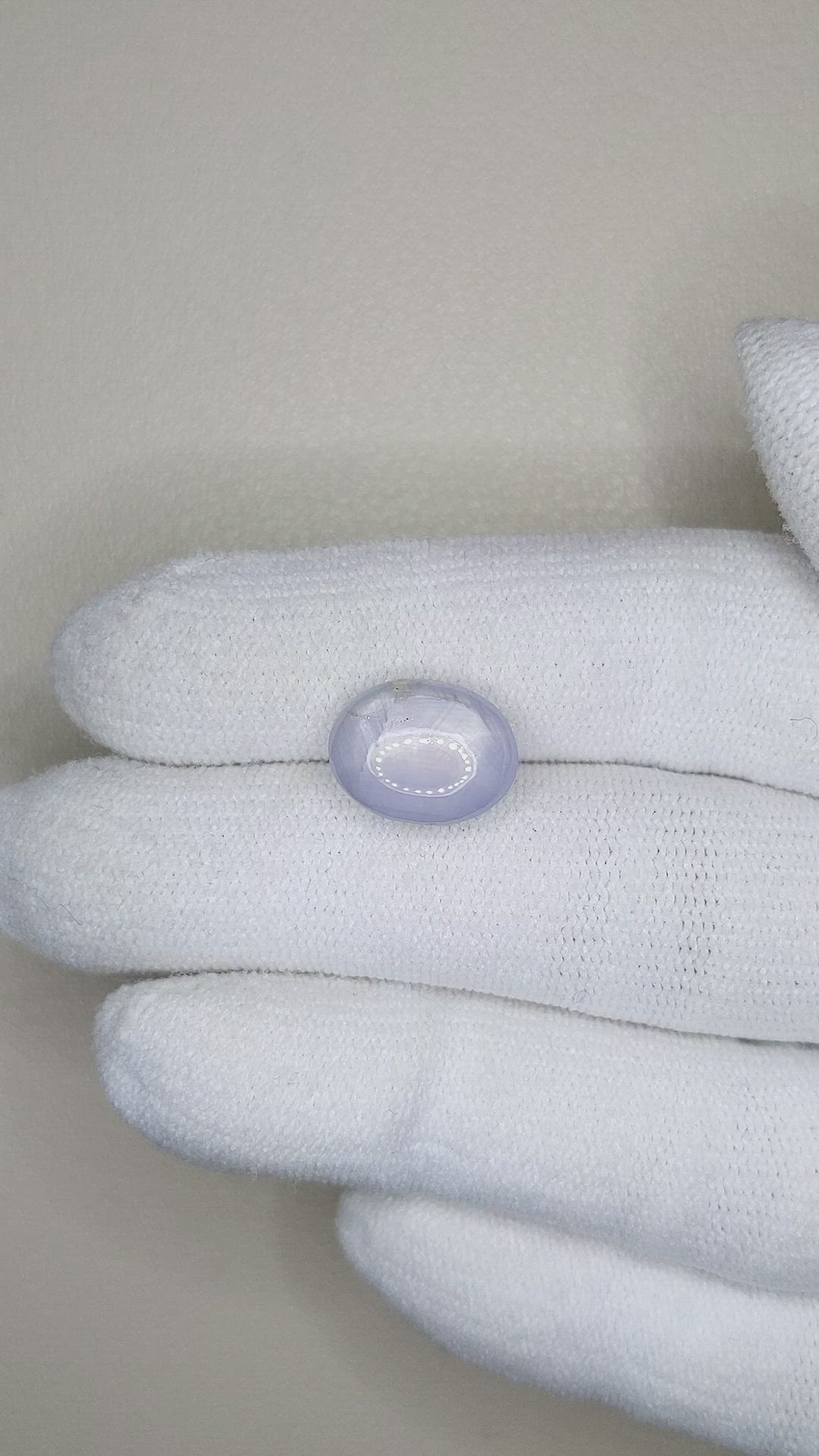 7.48 Ct. Grey Star Sapphire from Ceylon (Sri Lanka) Size Video