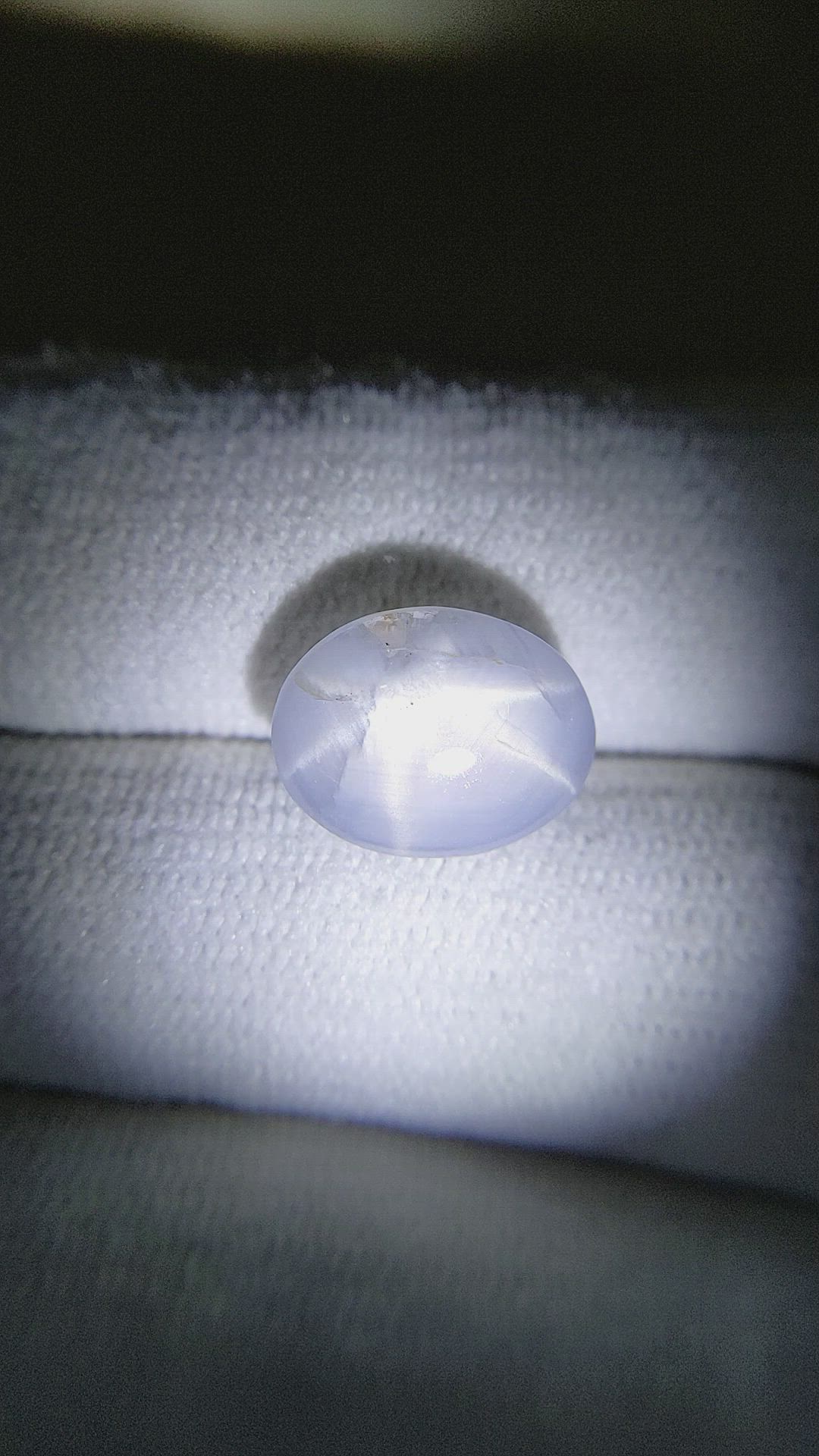 7.48 Ct. Grey Star Sapphire from Ceylon (Sri Lanka) Size Video