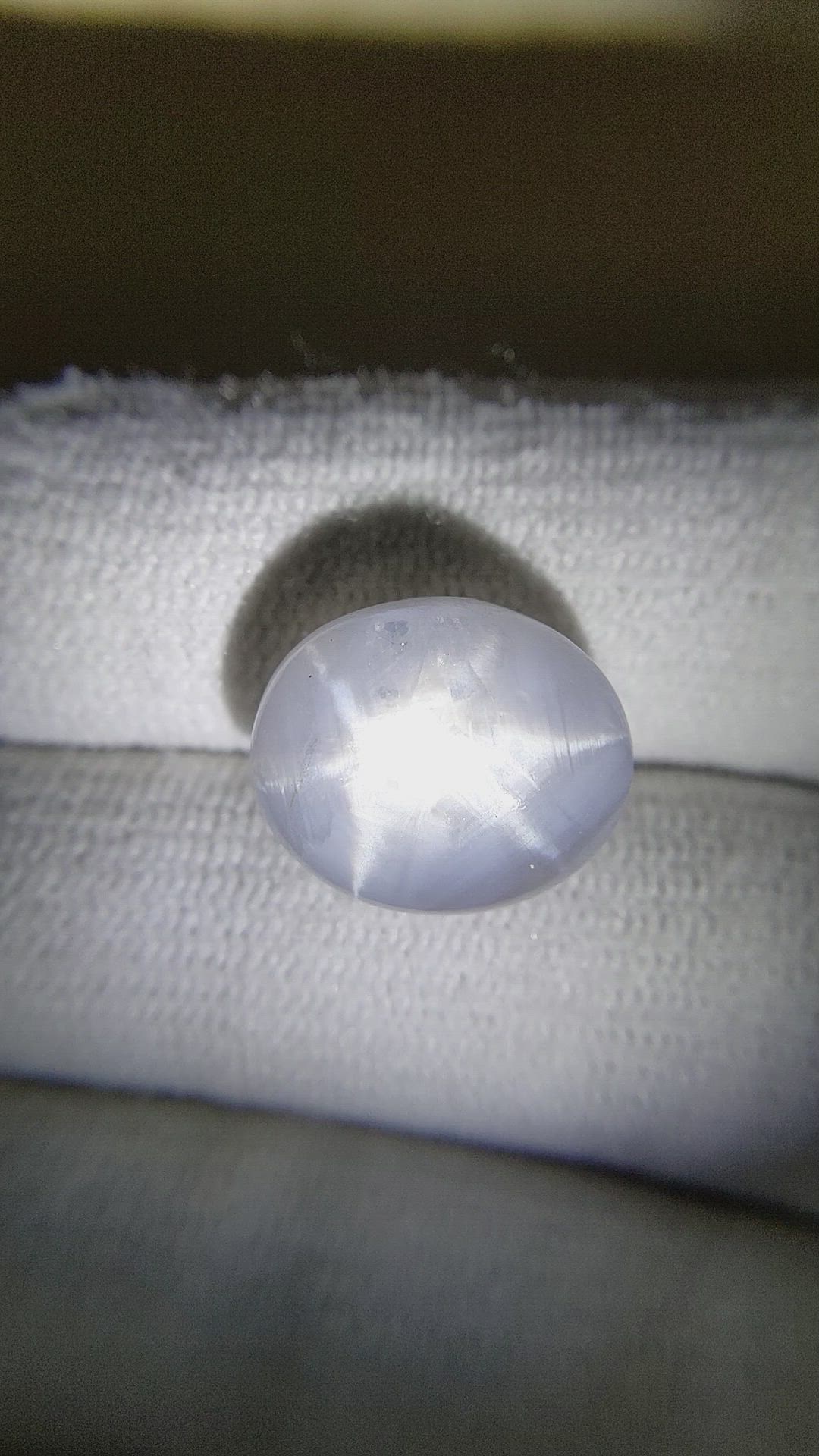 15.33 Ct. Bluish Grey Star Sapphire from Ceylon (Sri Lanka) Size Video
