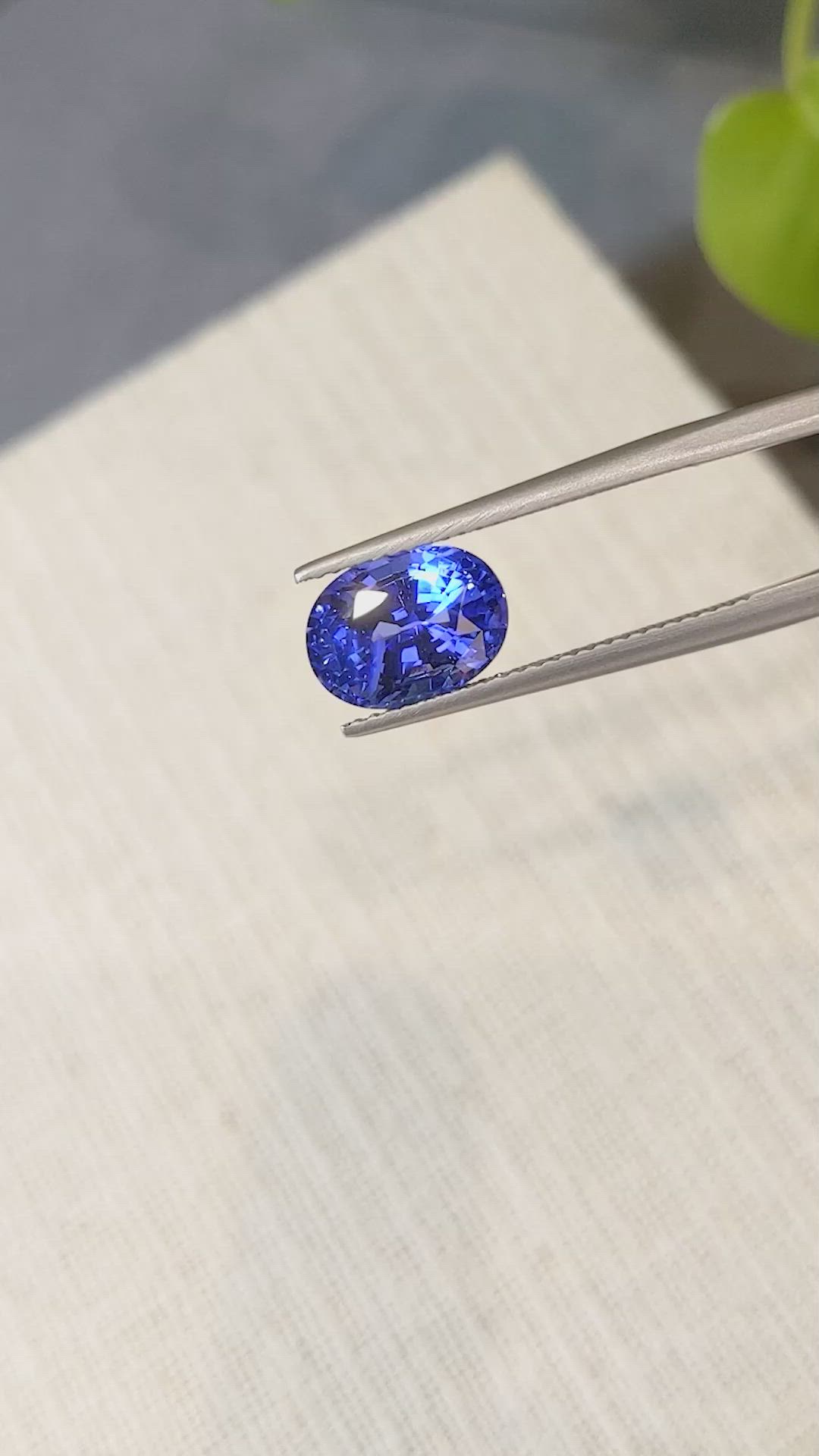 3.91 Ct. Blue Sapphire from Madagascar Size Video