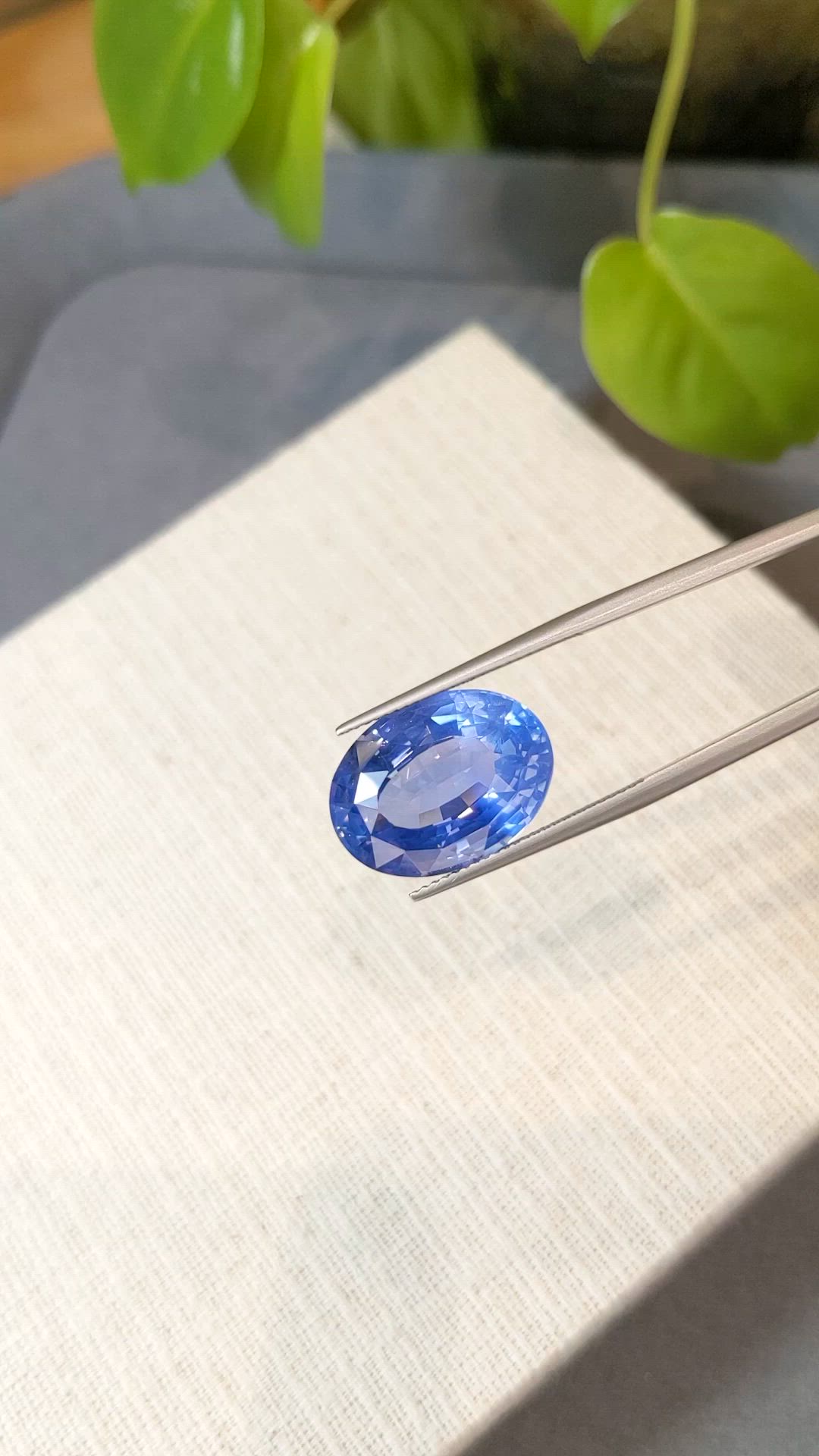 17.42 Ct. Blue Sapphire from Ceylon (Sri Lanka) Size Video