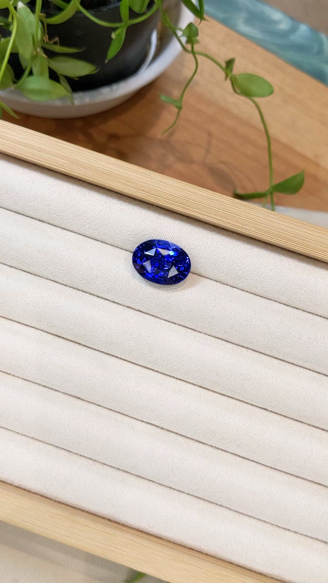 18.10 Ct. Blue Sapphire from Ceylon (Sri Lanka) Size Video