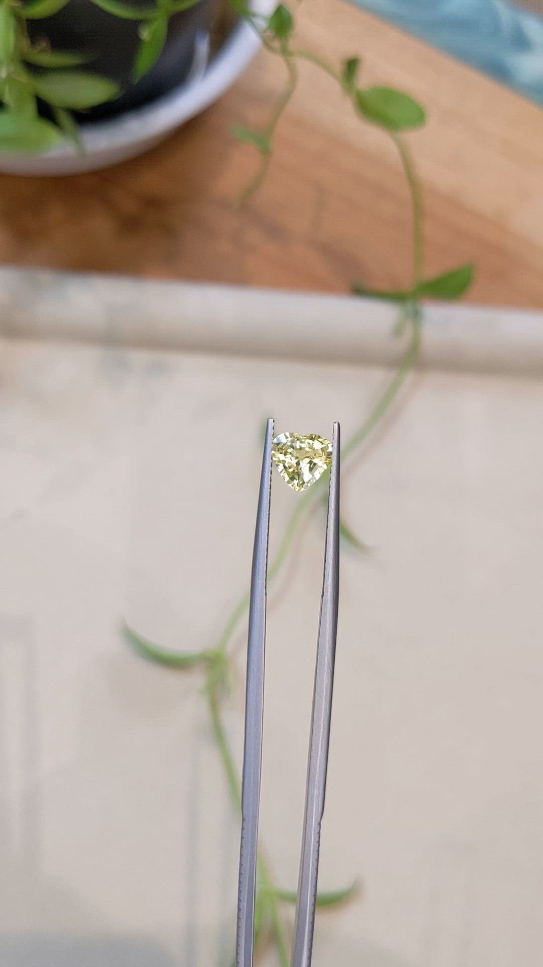 1.30 Ct. Yellow Sapphire from Ceylon (Sri Lanka) Size Video