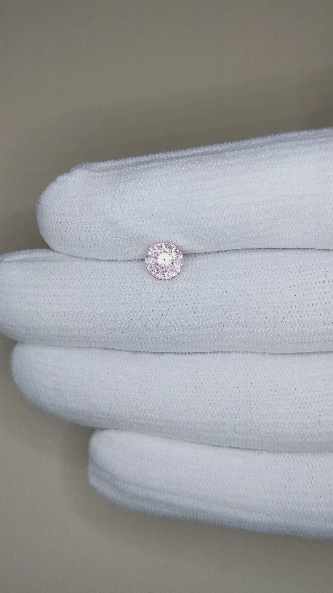 1.30 Ct. Peach Sapphire from Ceylon (Sri Lanka) Size Video