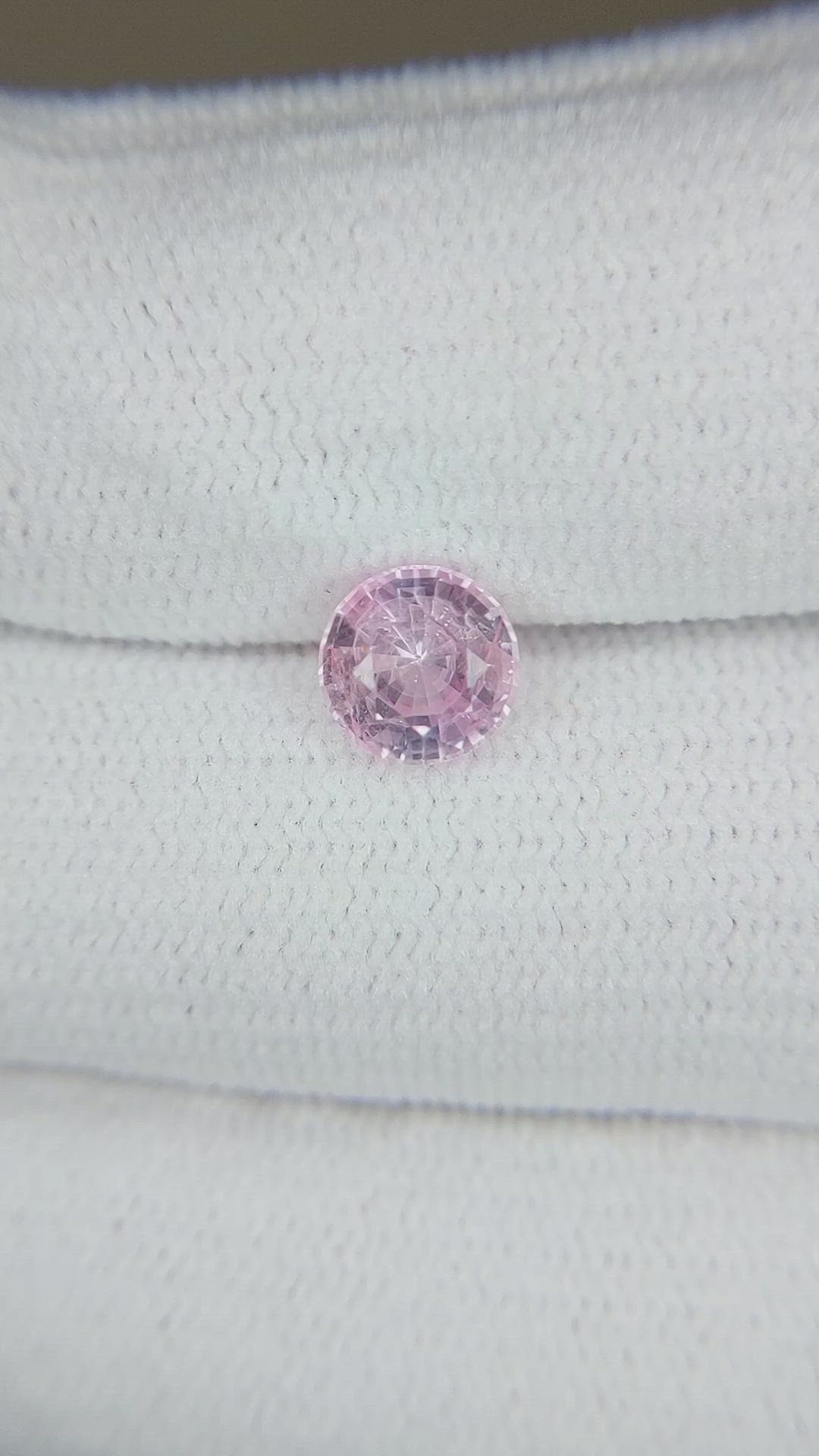 1.30 Ct. Peach Sapphire from Ceylon (Sri Lanka) Size Video
