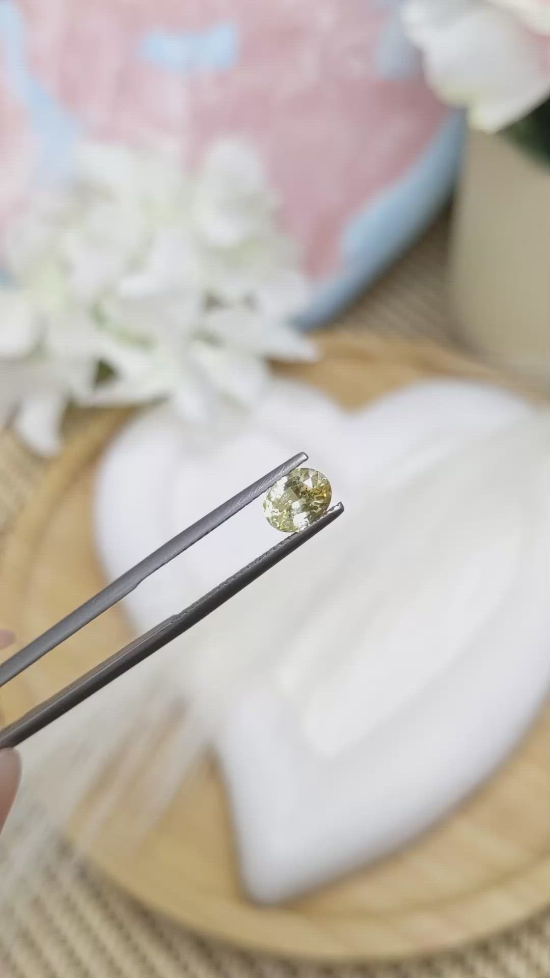 0.94 Ct. Yellow Sapphire from Ceylon (Sri Lanka) Size Video