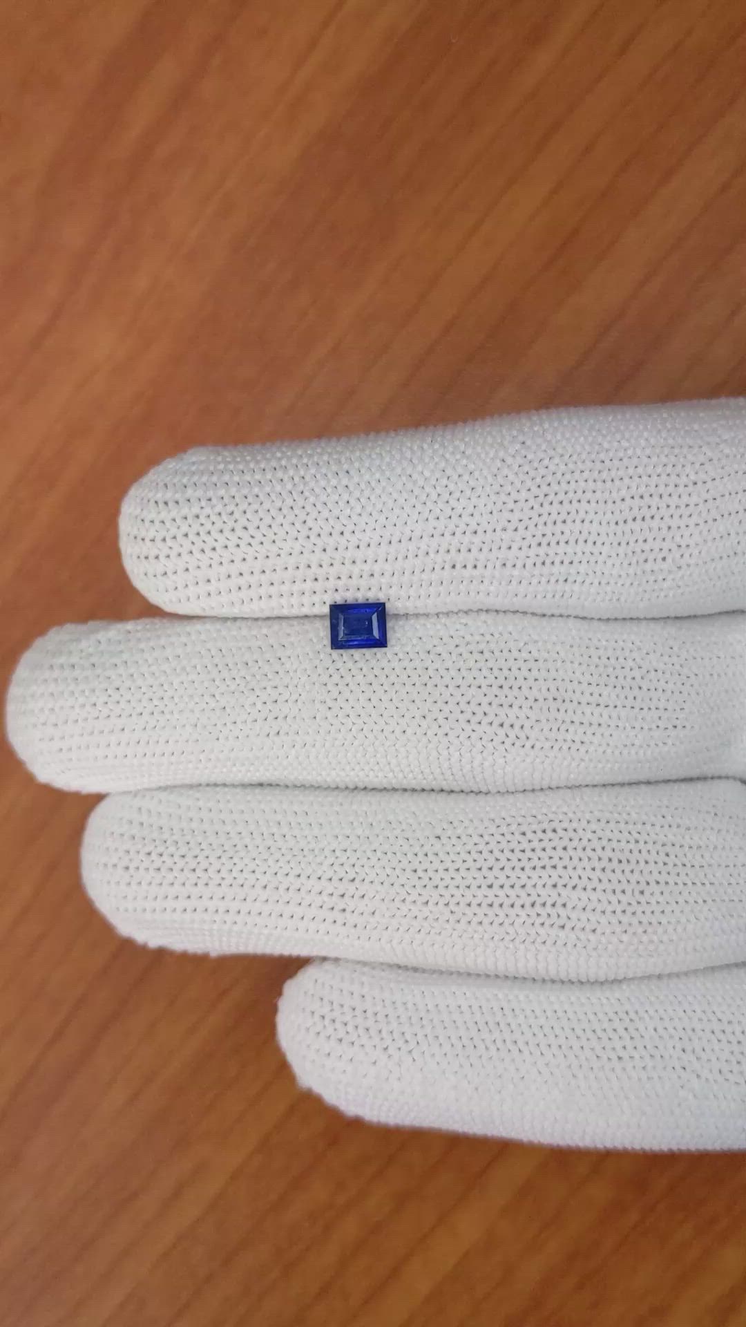 0.54 Ct. Blue Sapphire from Ceylon (Sri Lanka) Size Video
