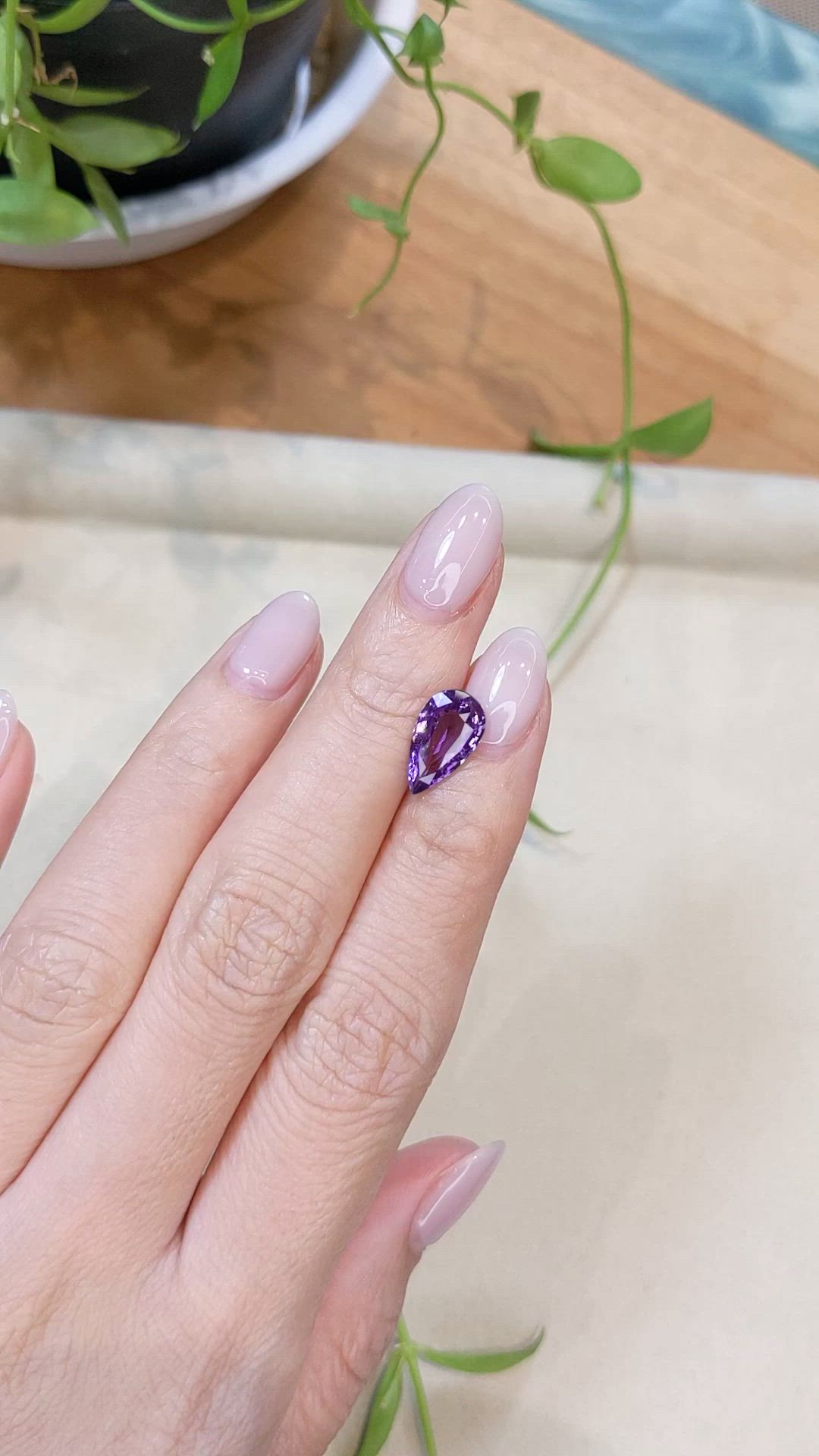 2.60 Ct. Purple Sapphire from Ceylon (Sri Lanka) Size Video