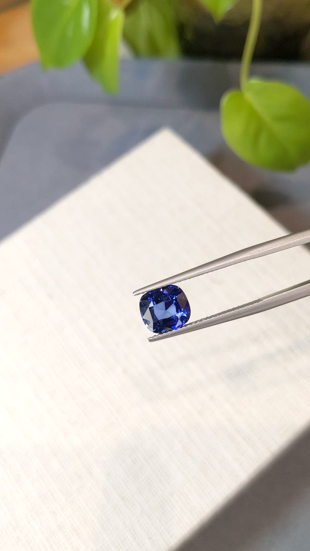 3.08 Ct. Blue Sapphire from Ceylon (Sri Lanka) Size Video