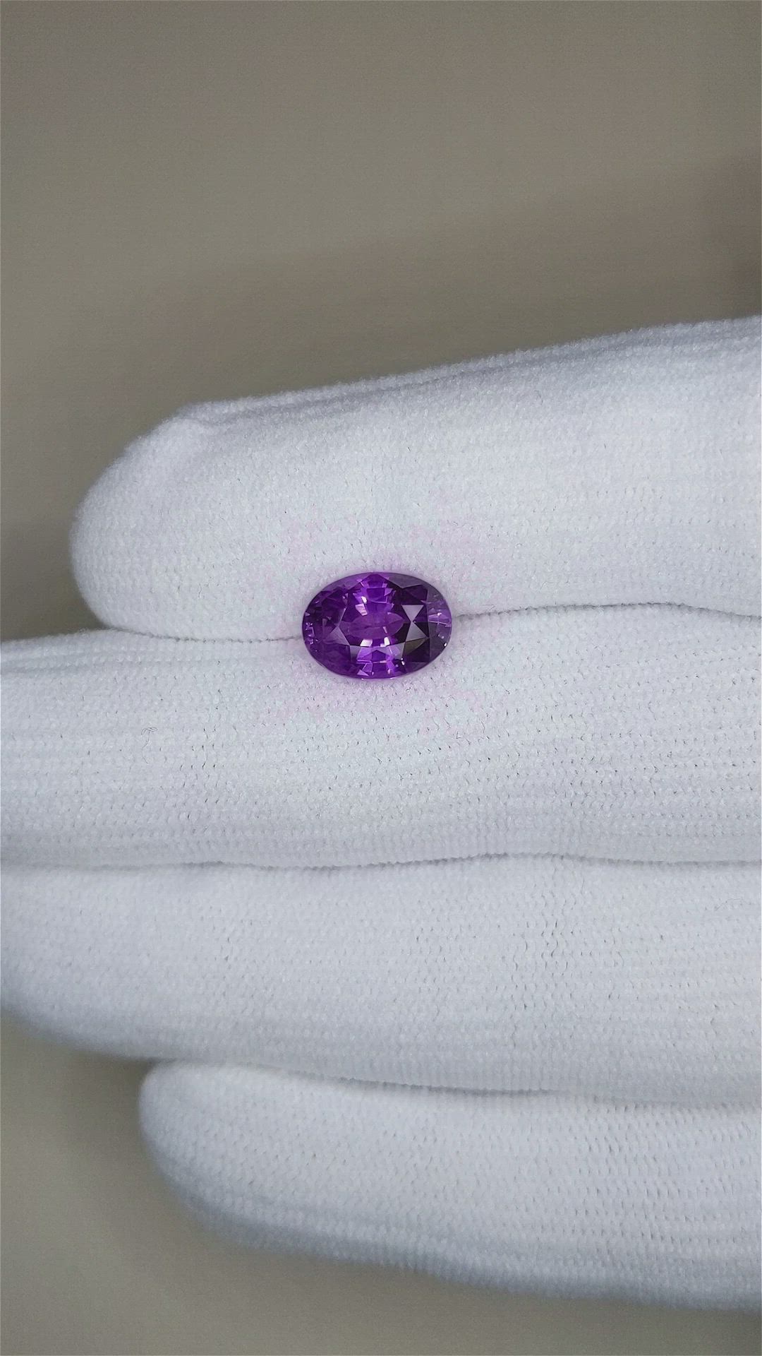 4.01 Ct. Purple Sapphire from Madagascar Size Video
