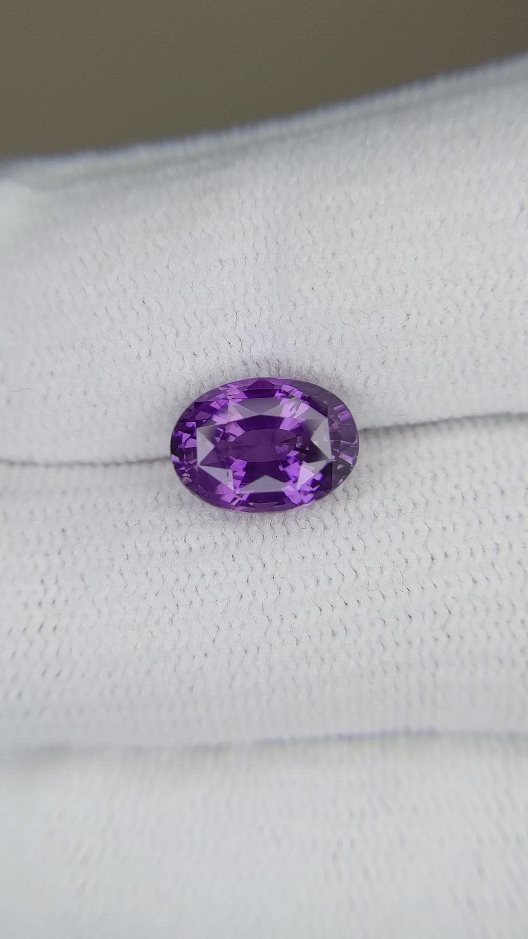 4.01 Ct. Purple Sapphire from Madagascar Size Video