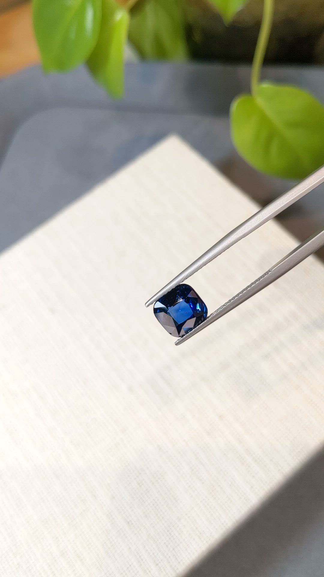 3.03 Ct. Blue Sapphire from Ceylon (Sri Lanka) Size Video