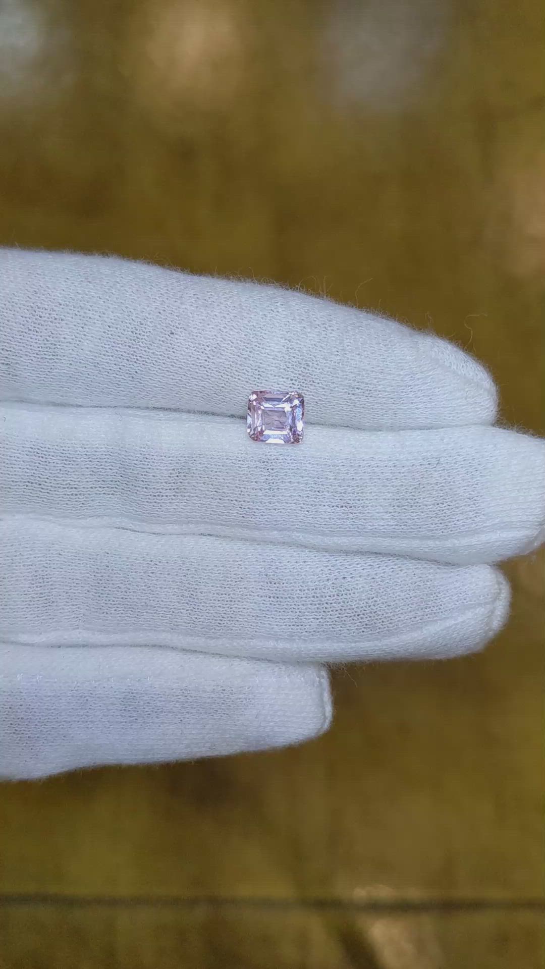 1.51 Ct. Pink Sapphire from Ceylon (Sri Lanka) Size Video