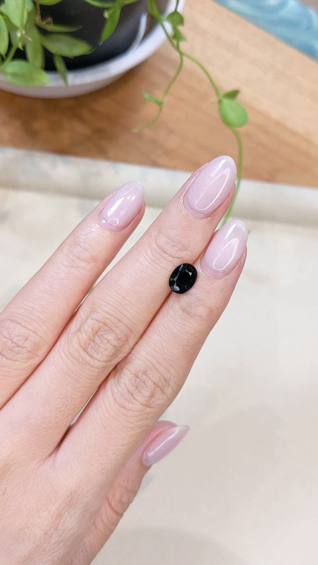 1.51 Ct. Greenish Blue Sapphire from Ceylon (Sri Lanka) Size Video