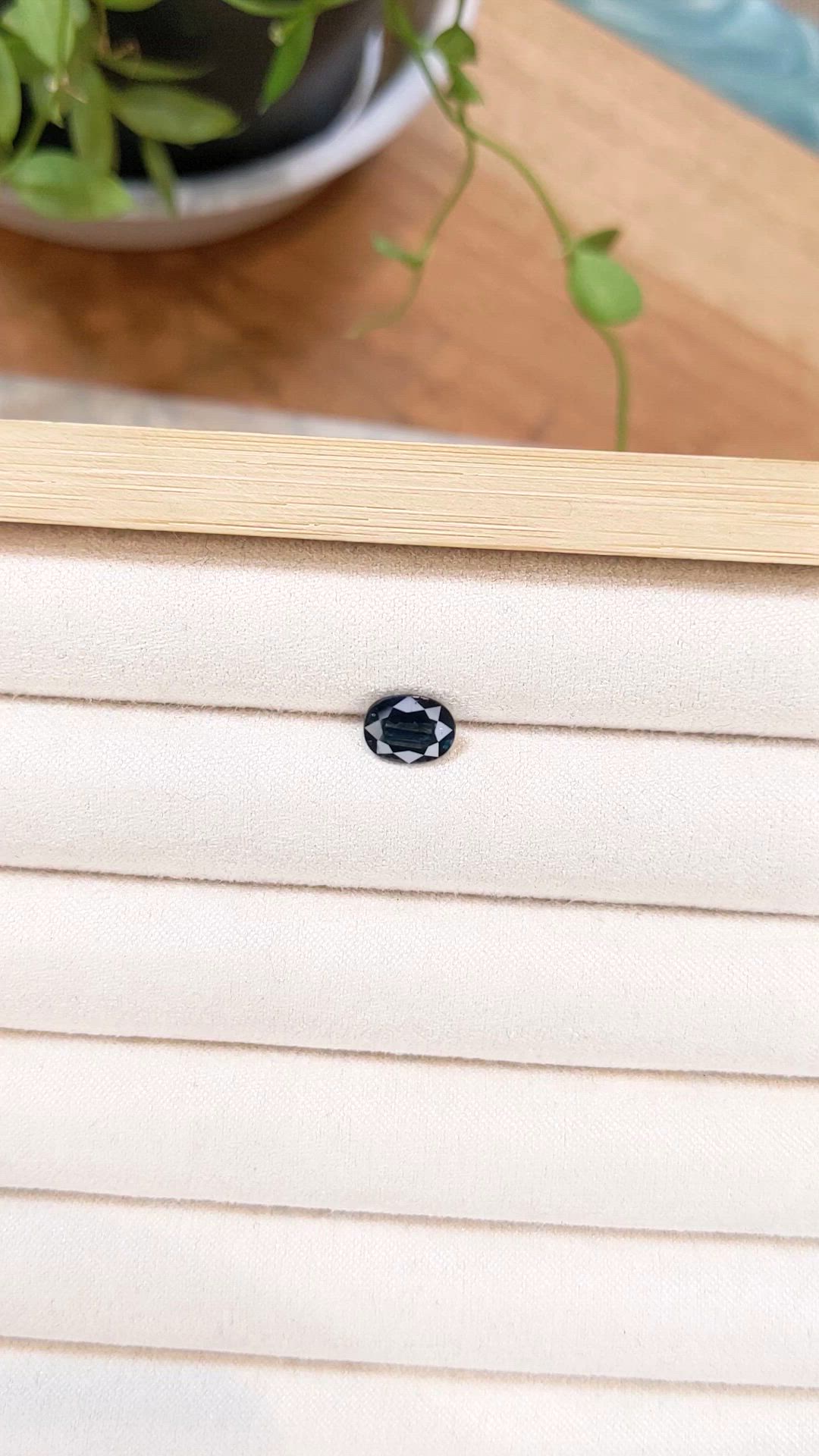 1.58 Ct. Bluish Green Sapphire from Ceylon (Sri Lanka) Size Video