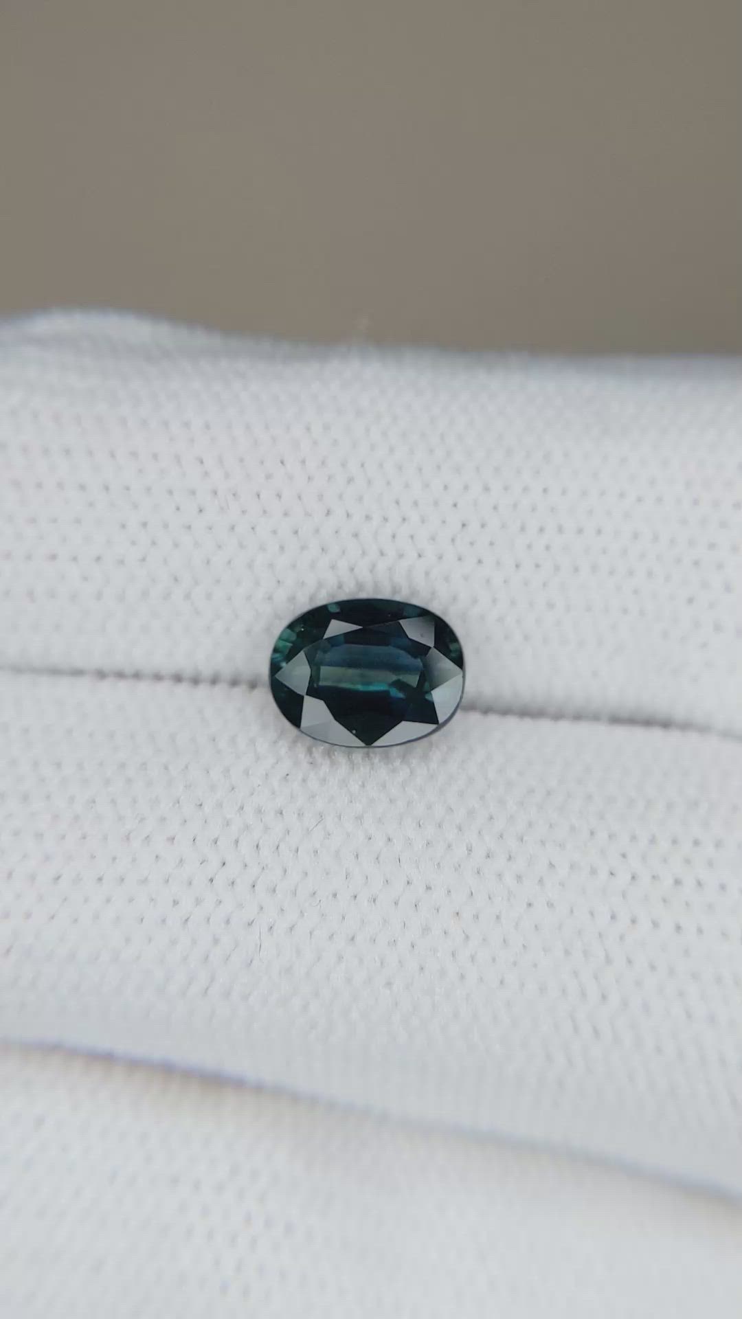 1.58 Ct. Bluish Green Sapphire from Ceylon (Sri Lanka) Size Video