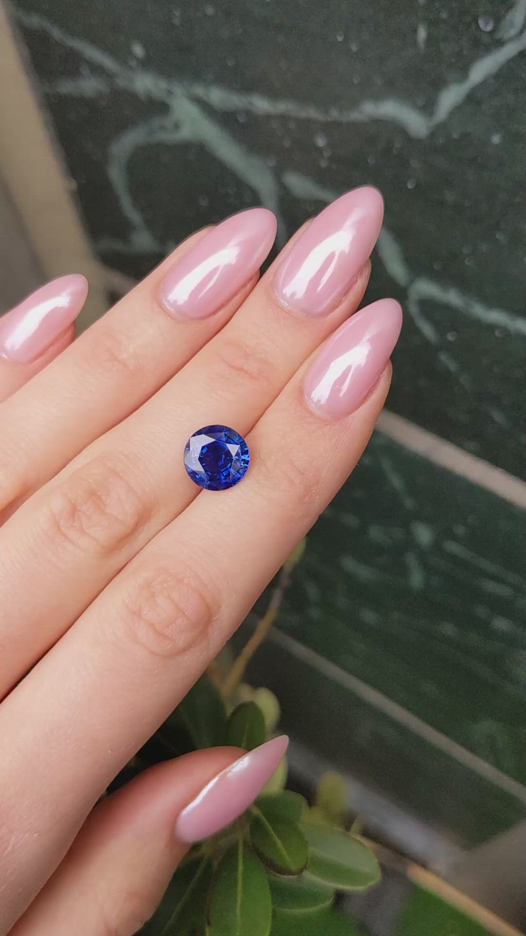 4.58 Ct. Blue Sapphire from Ceylon (Sri Lanka) Size Video