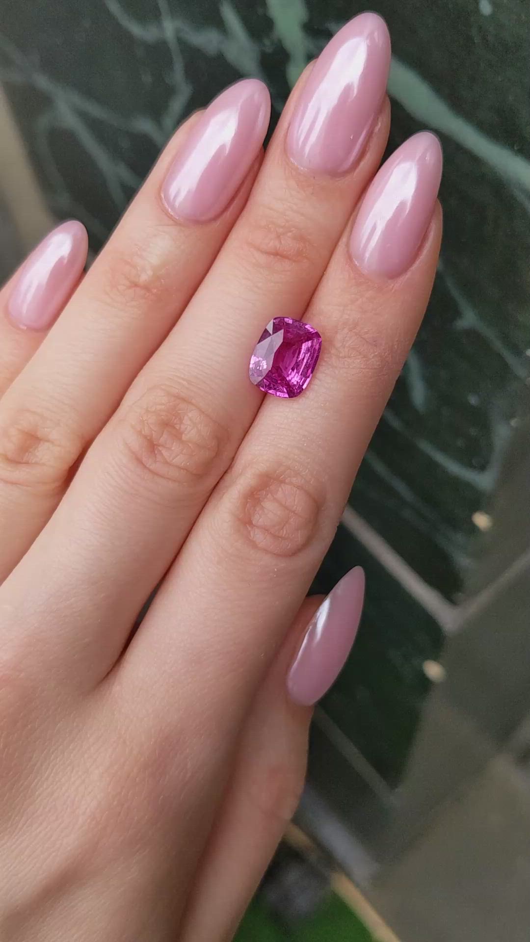 5.08 Ct. Pink Sapphire from Madagascar Size Video