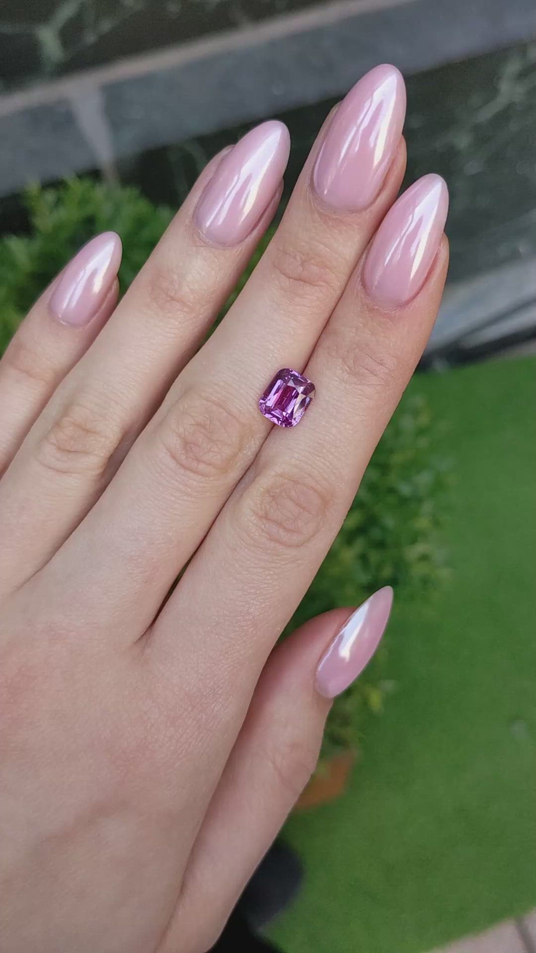 3.08 Ct. Pink Sapphire from Madagascar Size Video