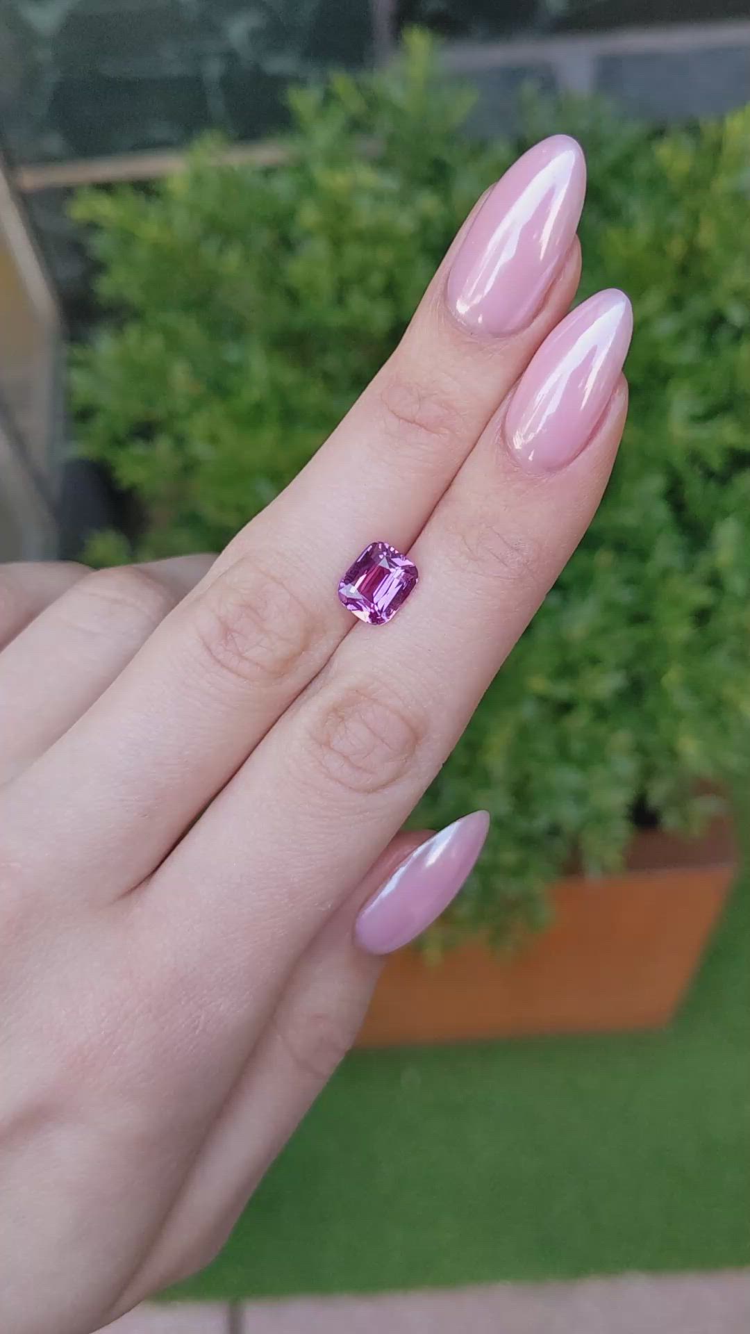 3.08 Ct. Pink Sapphire from Madagascar Size Video