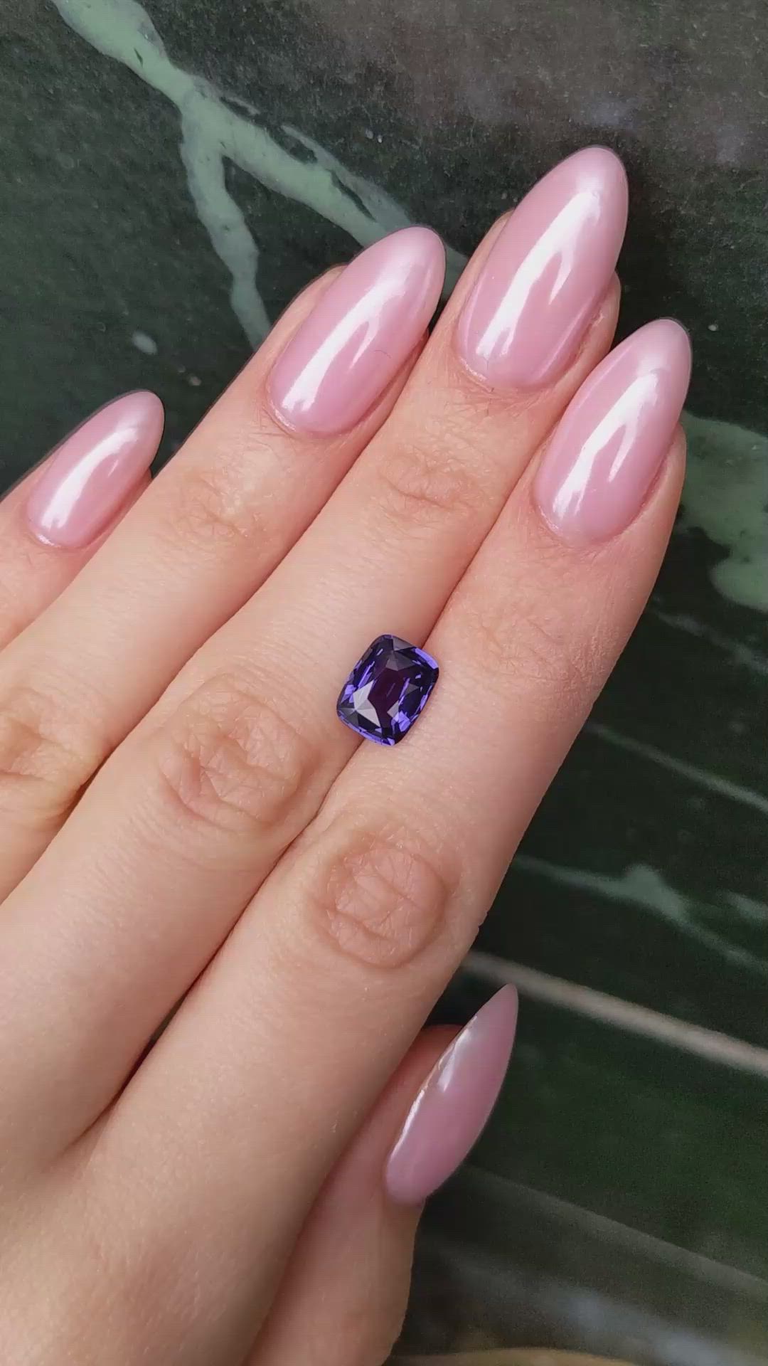 3.05 Ct. Purple Sapphire from Madagascar Size Video